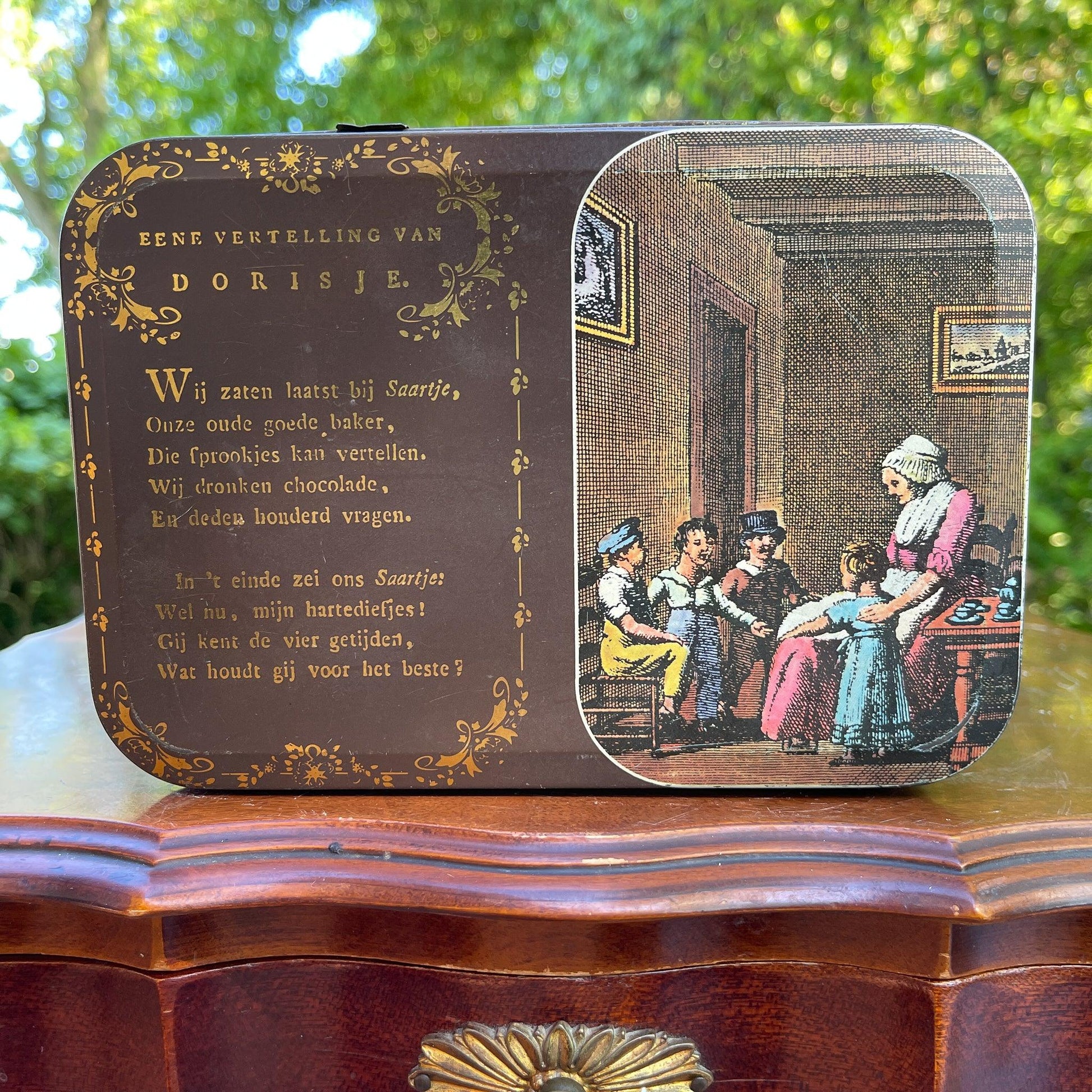 Vintage Albert Heijn blik Eene vertelling van Dorisje - Bamestra Curiosa