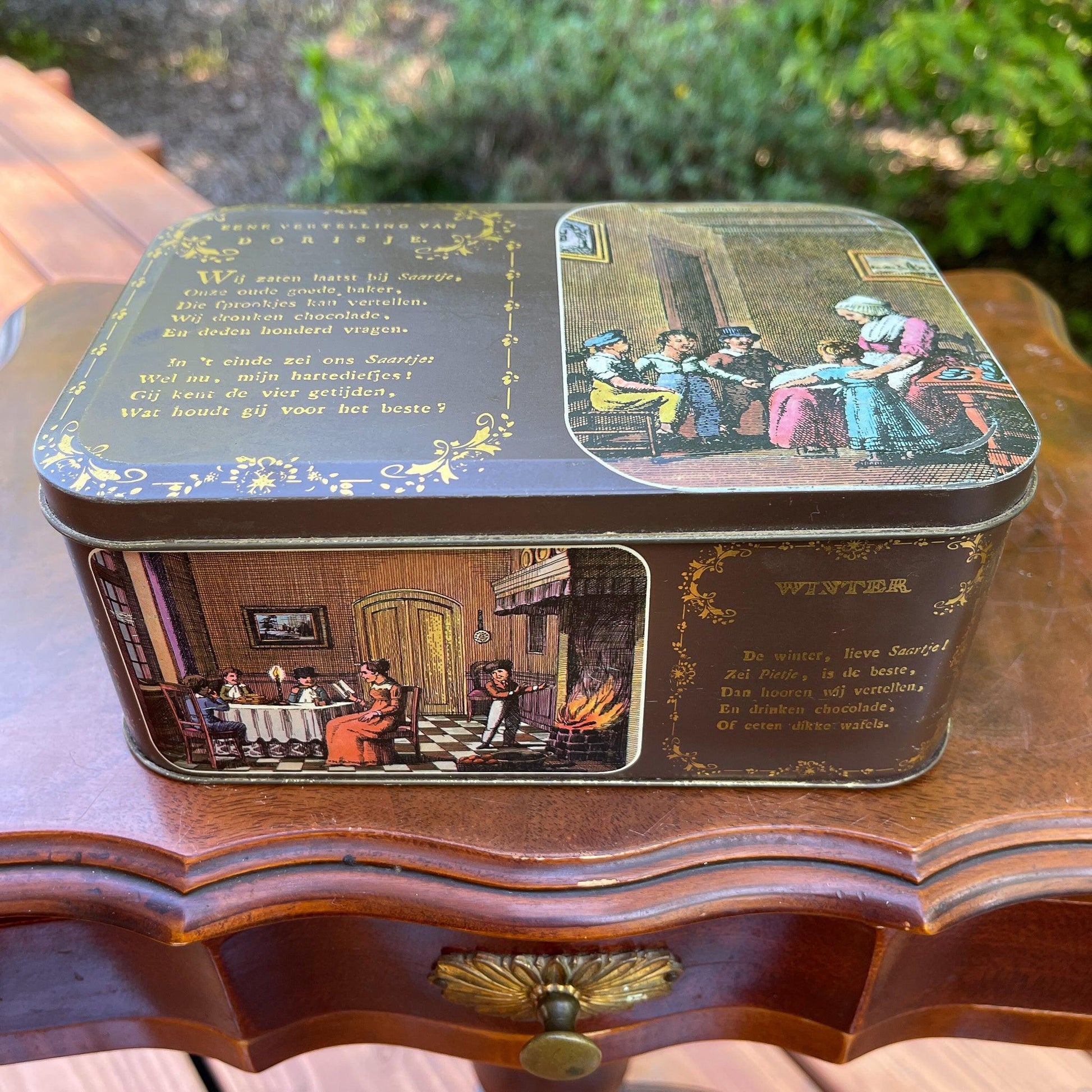 Vintage Albert Heijn blik Eene vertelling van Dorisje - Bamestra Curiosa