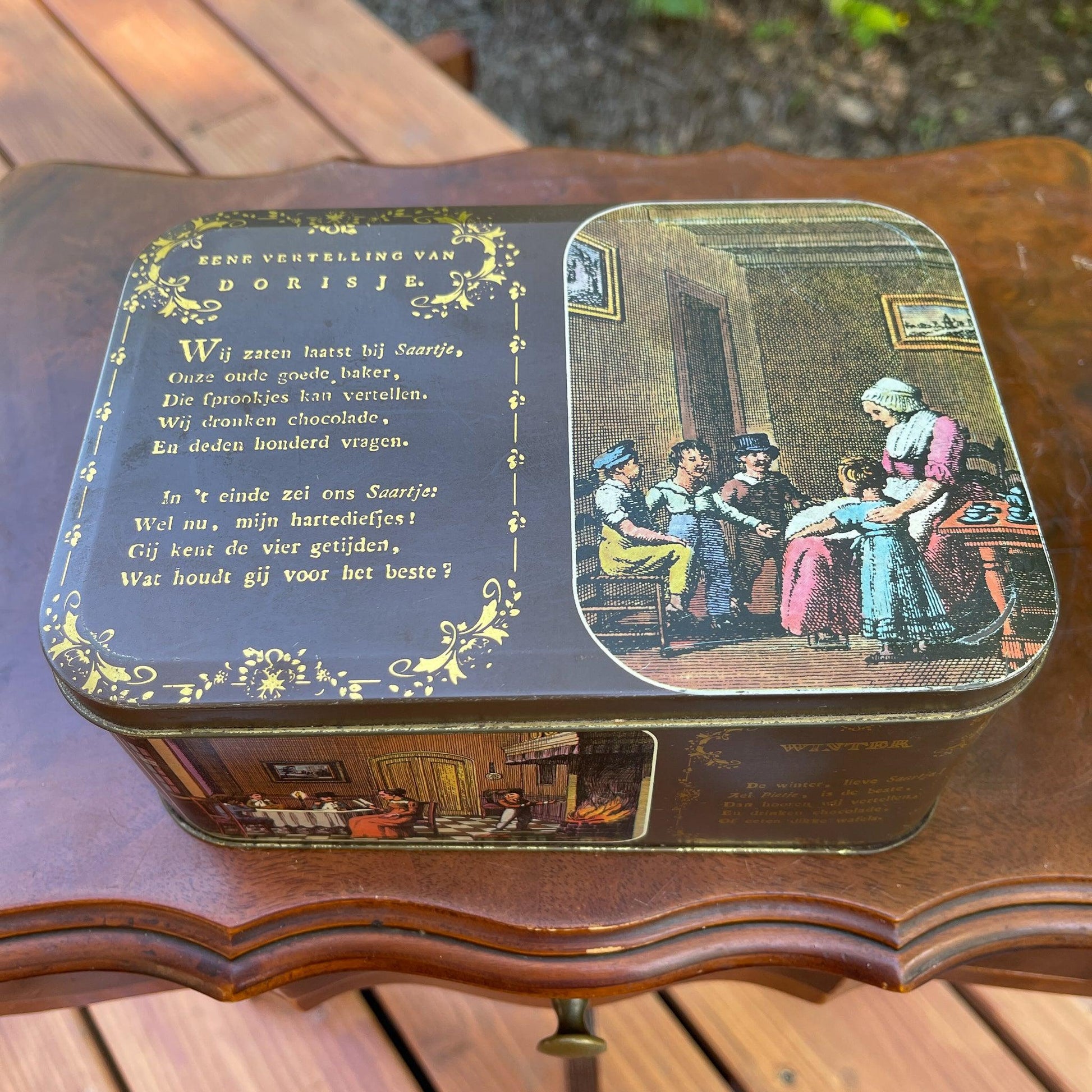 Vintage Albert Heijn blik Eene vertelling van Dorisje - Bamestra Curiosa