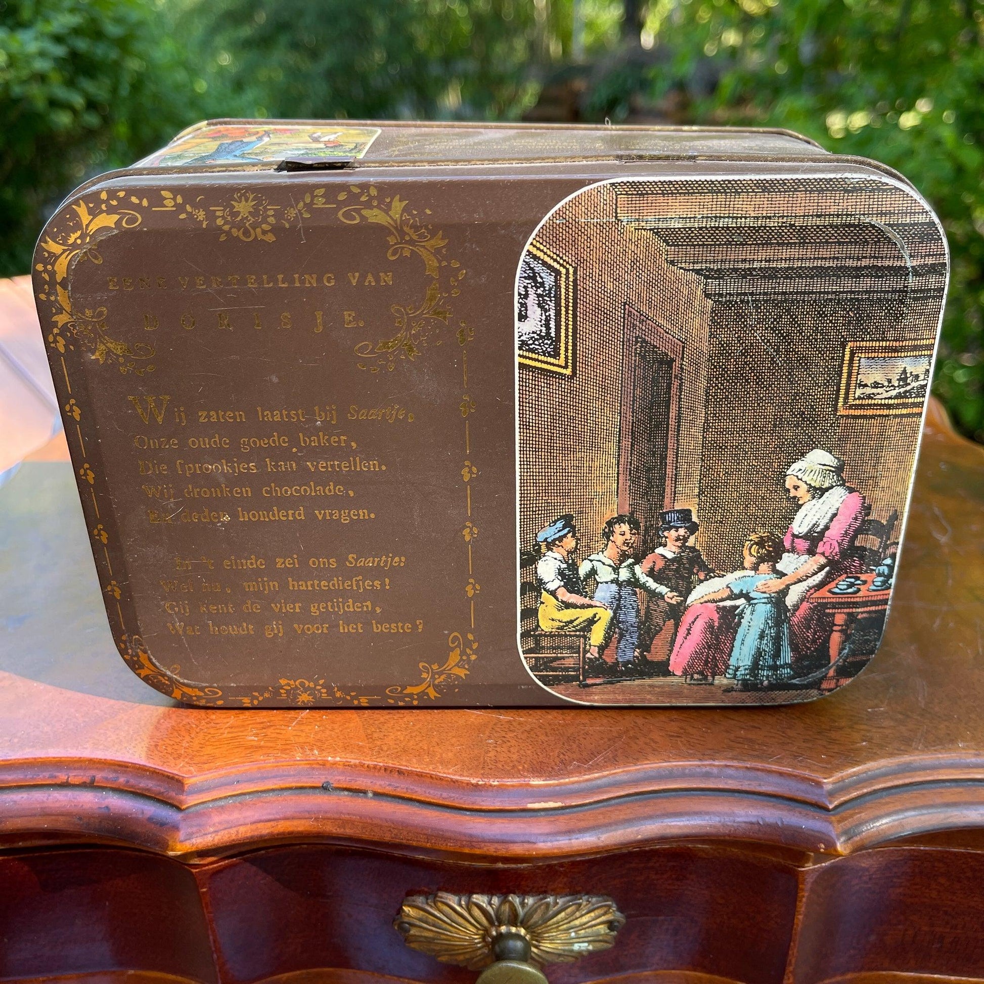 Vintage Albert Heijn blik Eene vertelling van Dorisje - Bamestra Curiosa