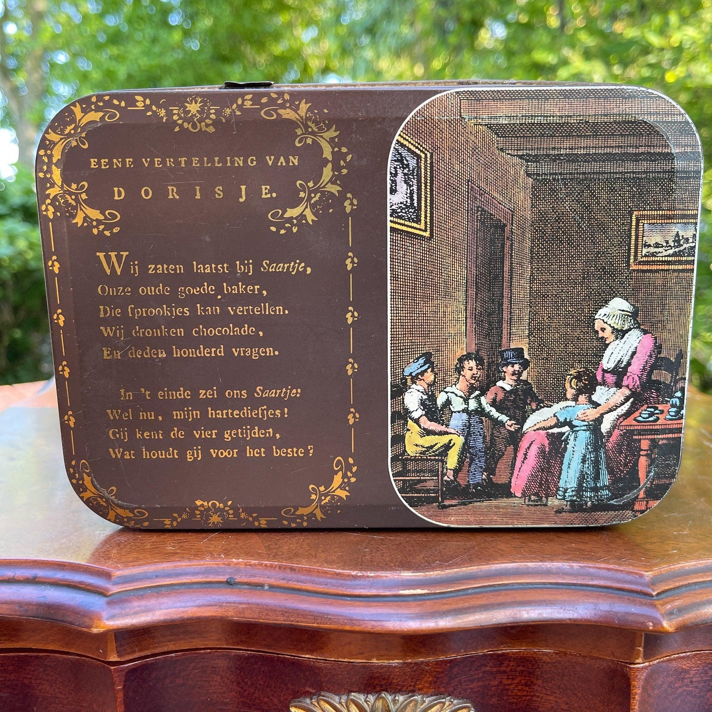 Vintage Albert Heijn blik Eene vertelling van Dorisje - Bamestra Curiosa