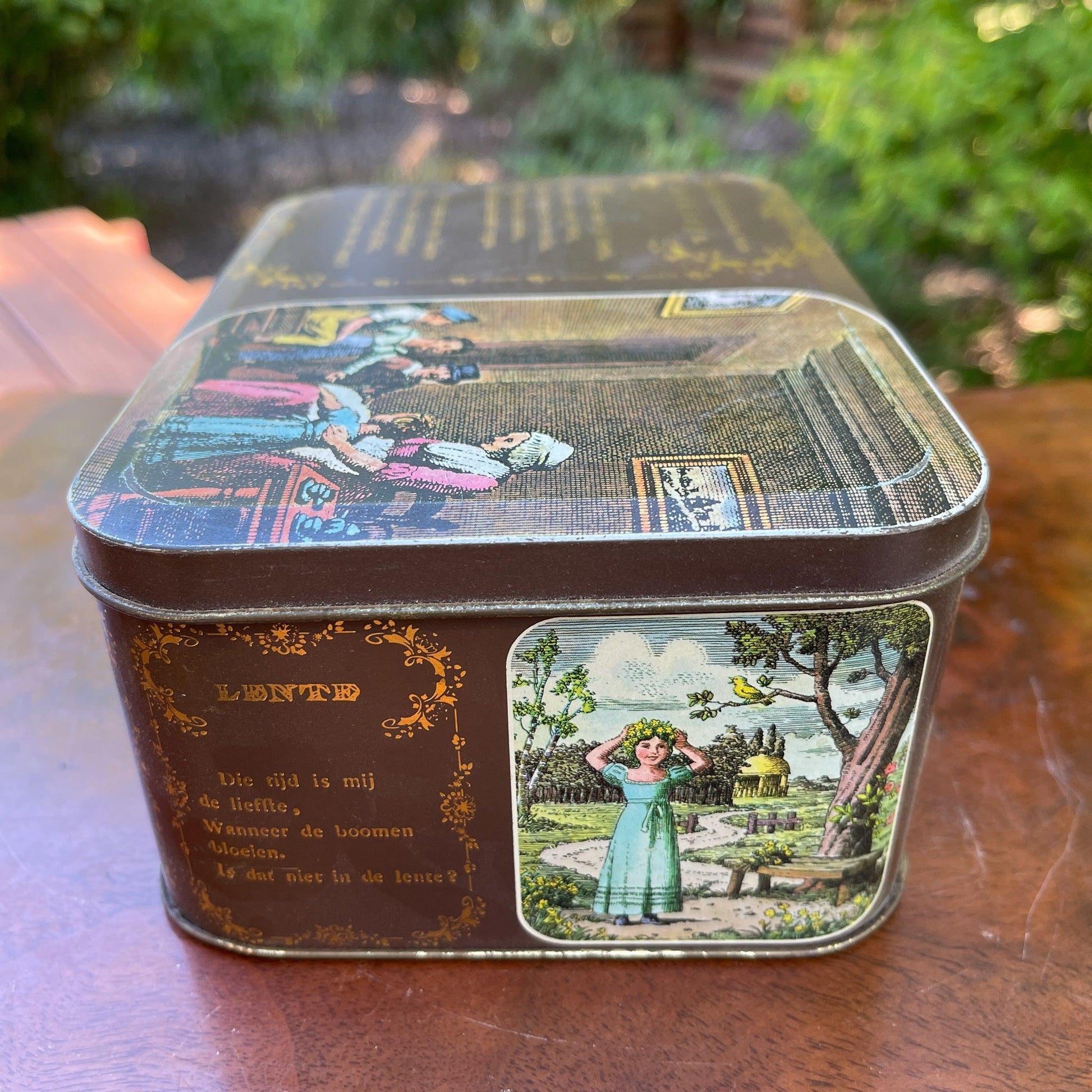 Vintage Albert Heijn blik Eene vertelling van Dorisje - Bamestra Curiosa