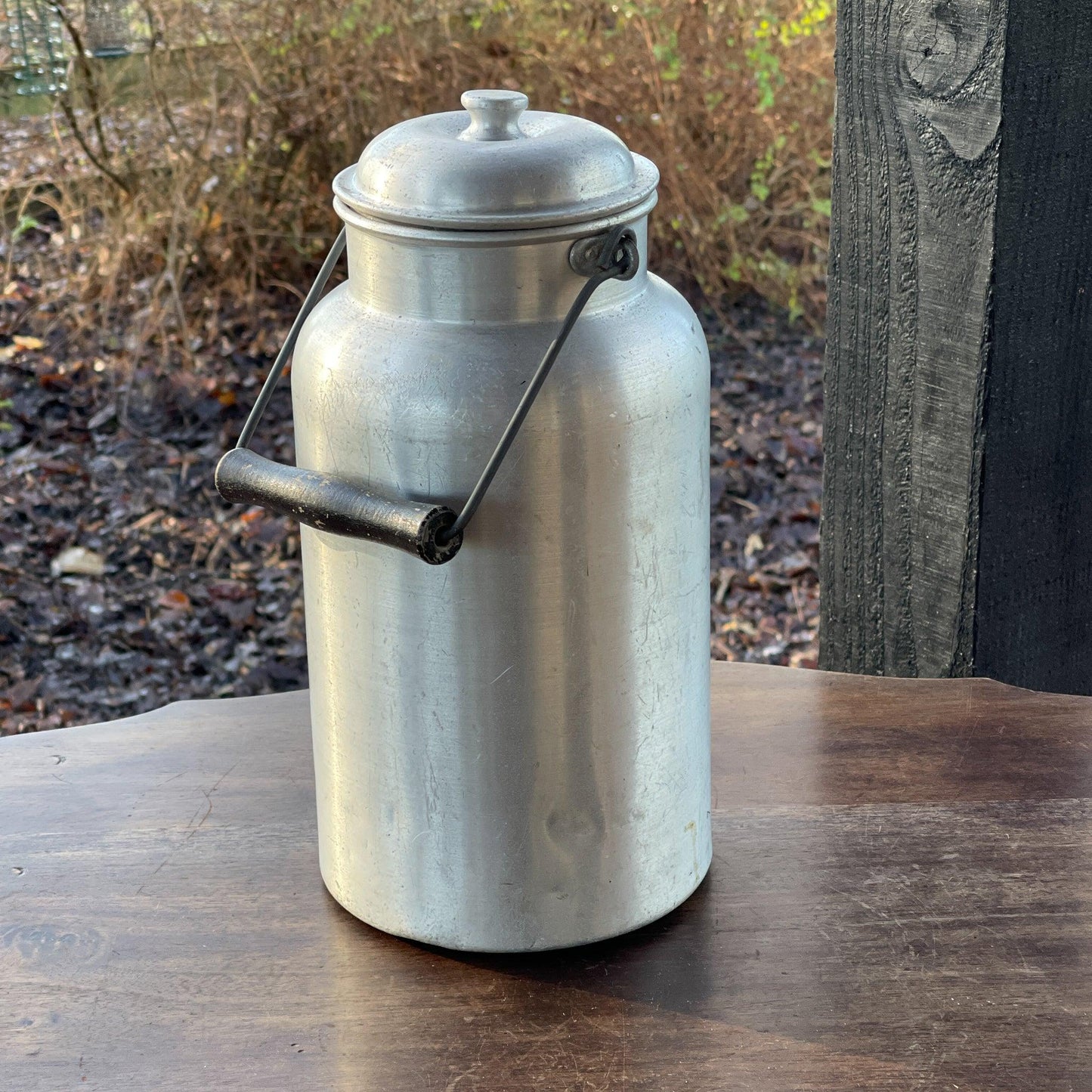 Vintage aluminium melkbus - Bamestra Curiosa