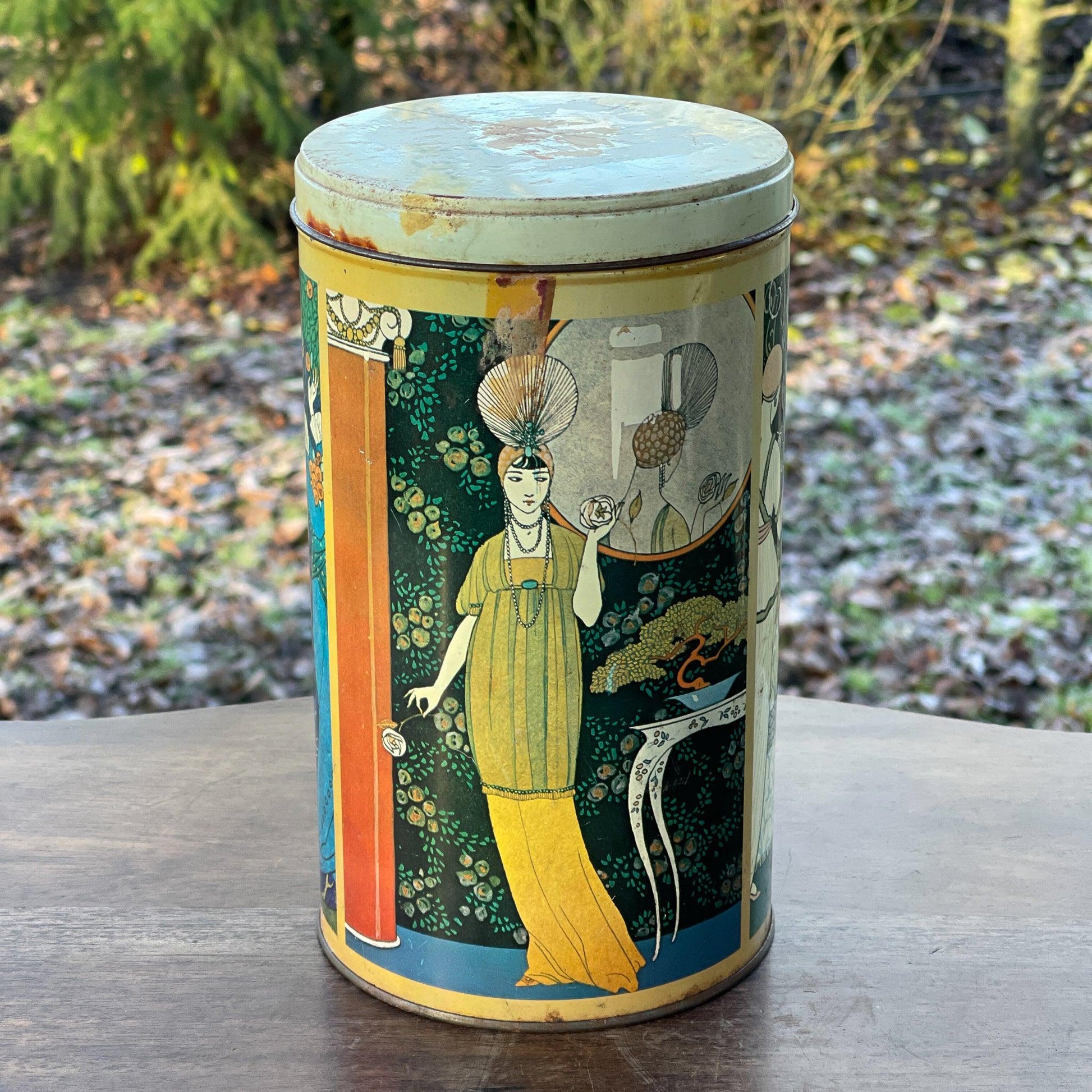 Vintage Art Deco blik - Bamestra Curiosa