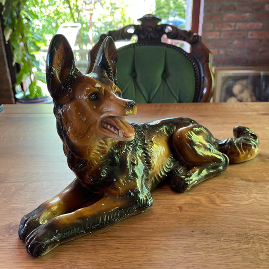 Vintage beeld Herdershond - Bamestra Curiosa