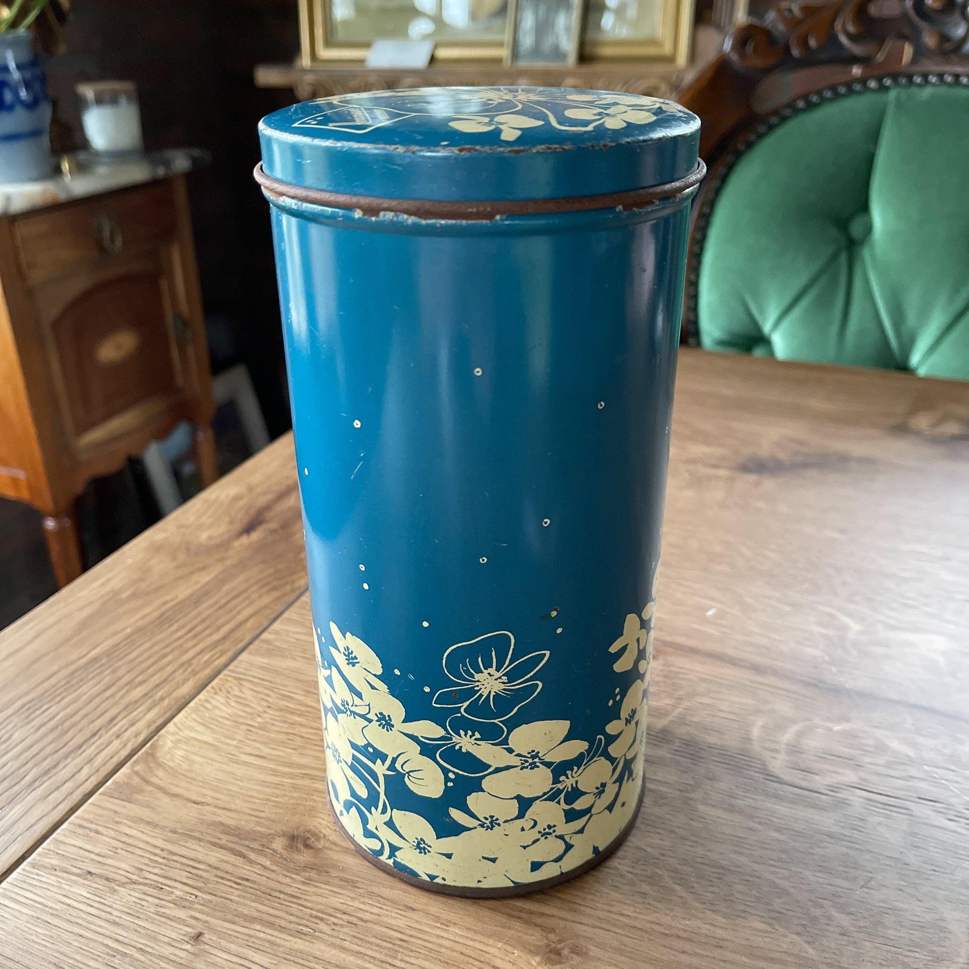 Vintage beschuitbus van Hooimeijer - Bamestra Curiosa