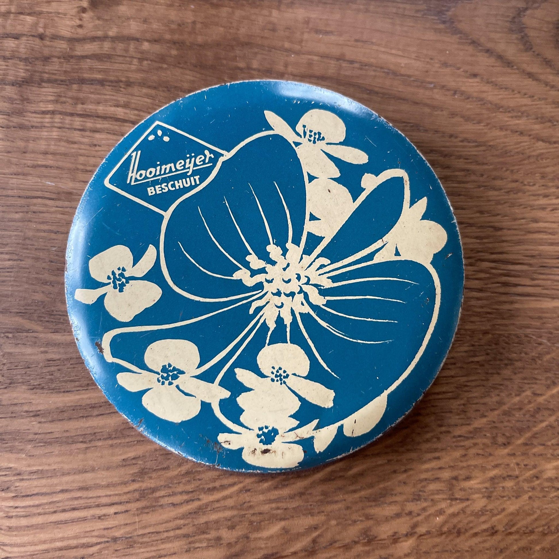 Vintage beschuitbus van Hooimeijer - Bamestra Curiosa