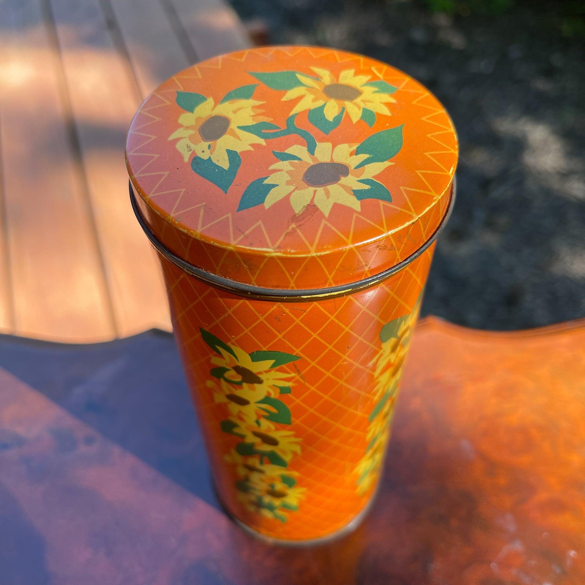 Vintage beschuitbus van Verkade - Bamestra Curiosa