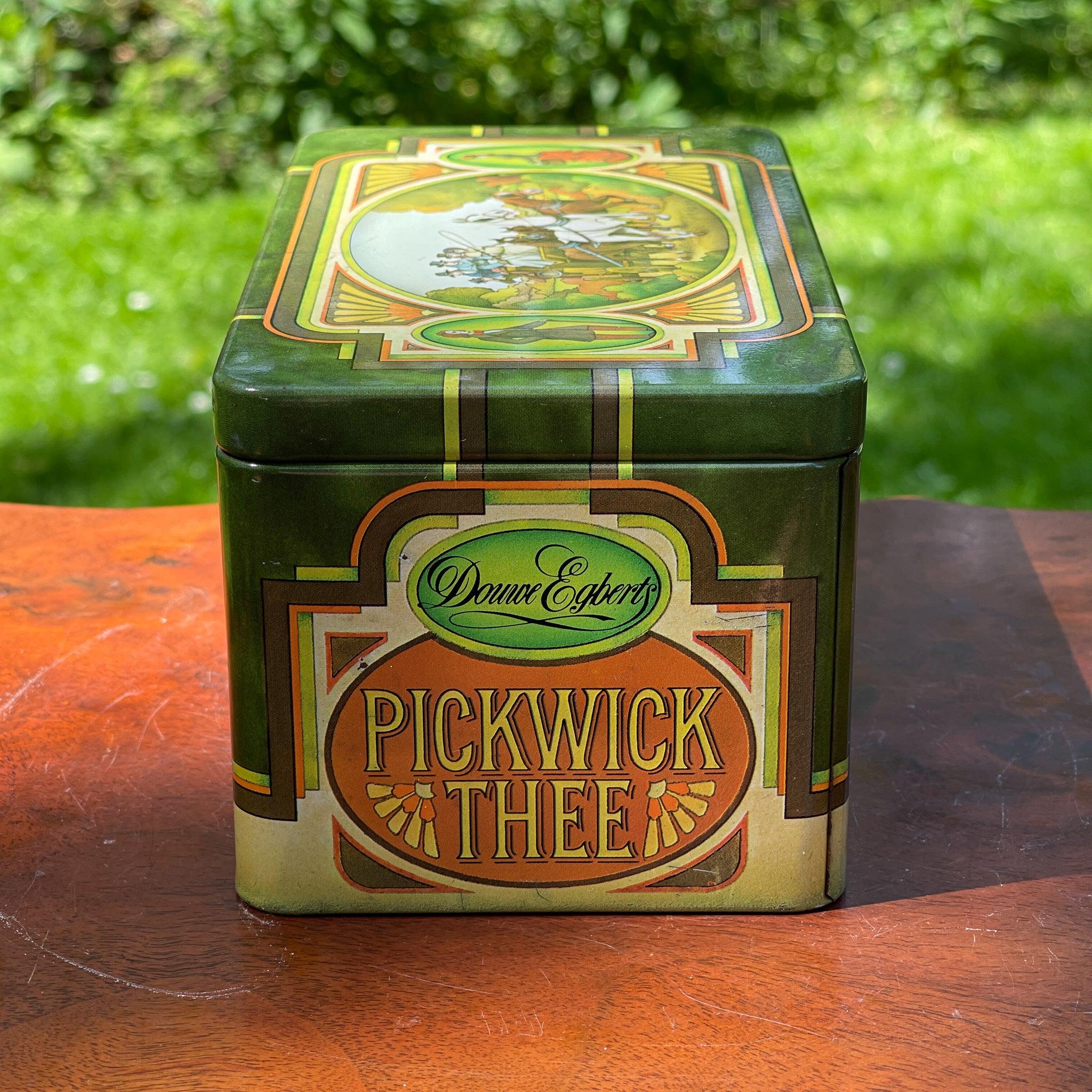 Vintage bewaarblik voor thee van Douwe Egberts Pickwick - The Collectionist