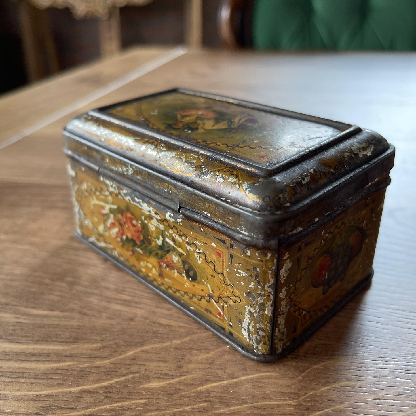 Vintage blik Cacao & Chocoladefabriek - Bamestra Curiosa