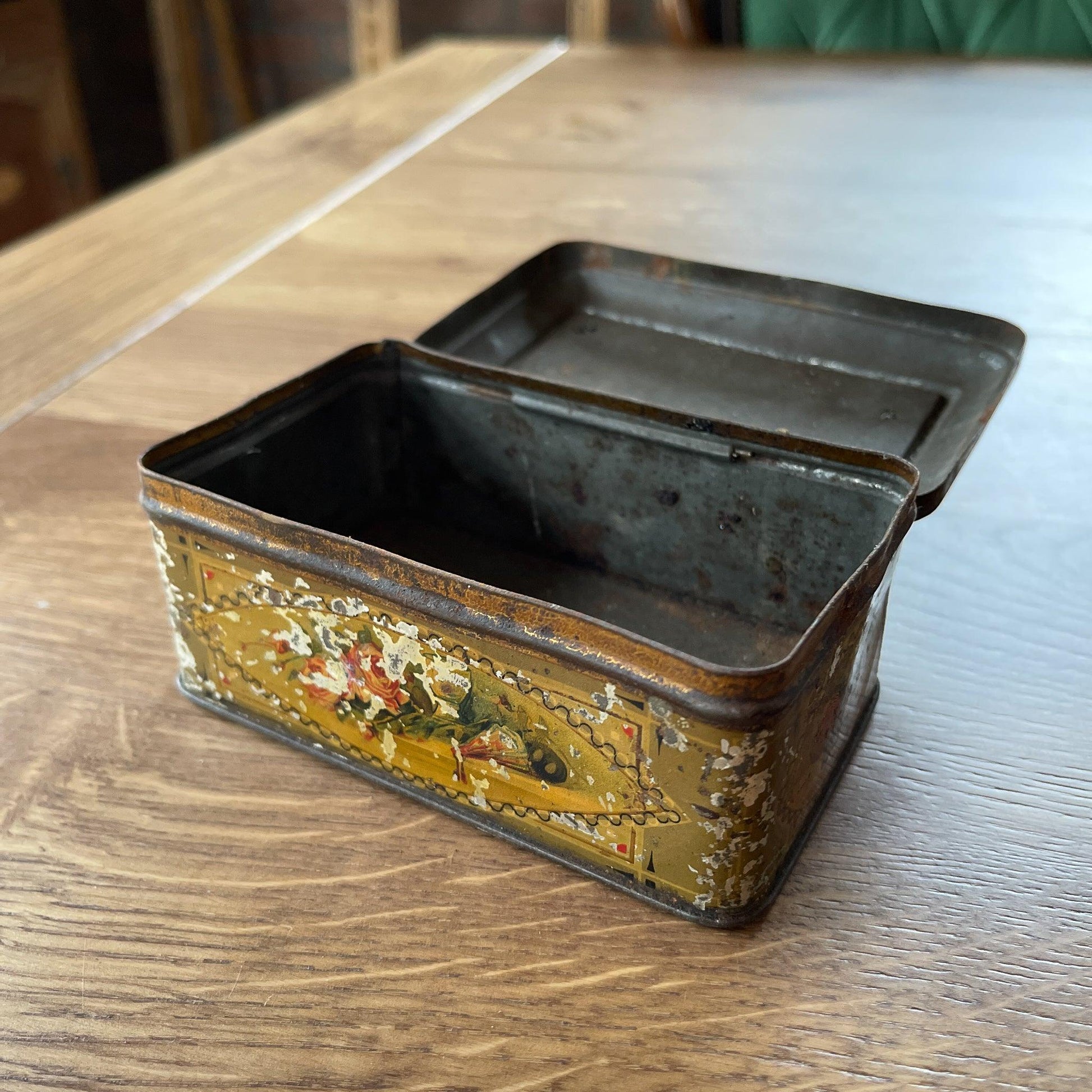 Vintage blik Cacao & Chocoladefabriek - Bamestra Curiosa