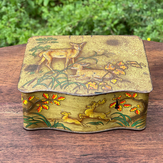 Vintage blik met herten - Bamestra Curiosa