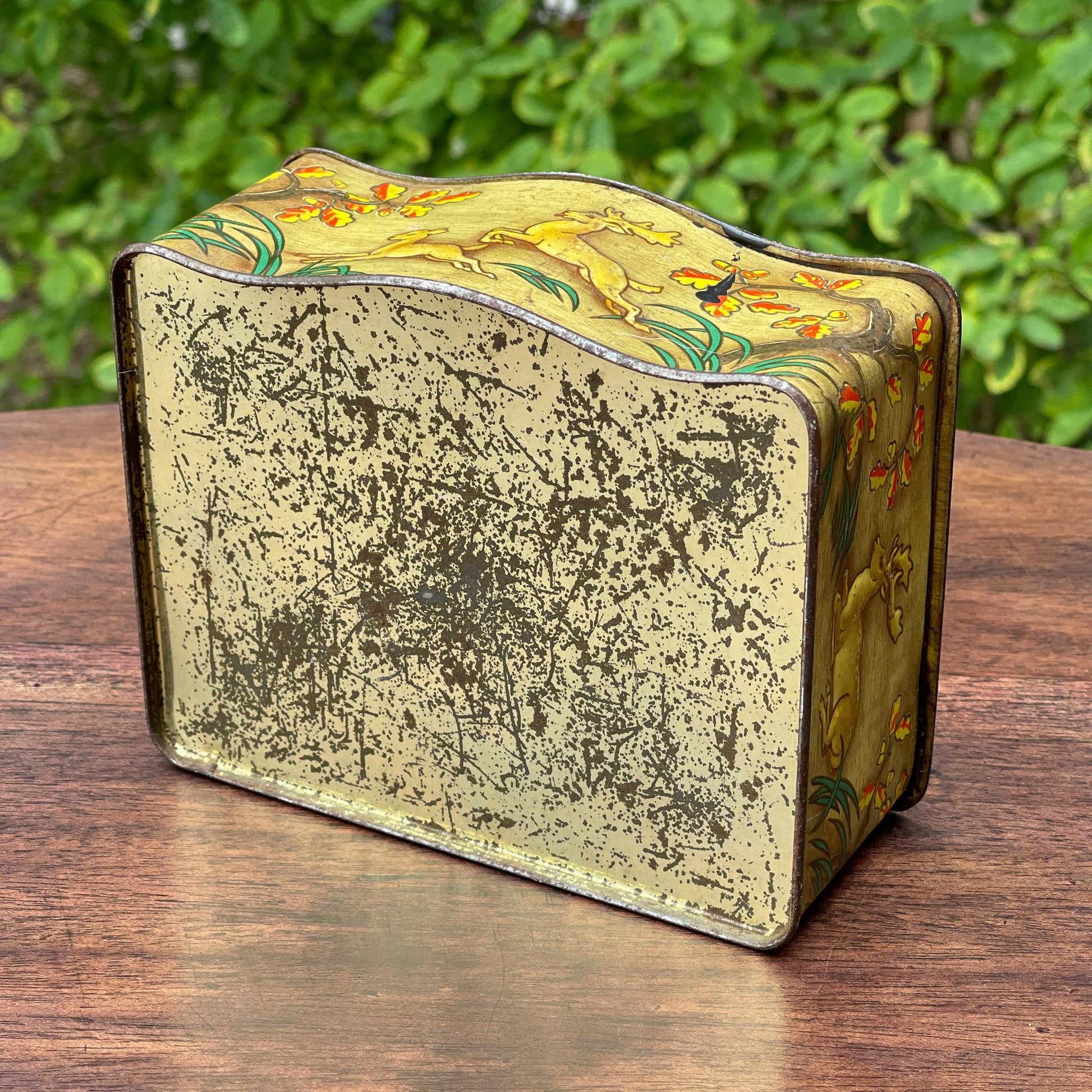 Vintage blik met herten - Bamestra Curiosa