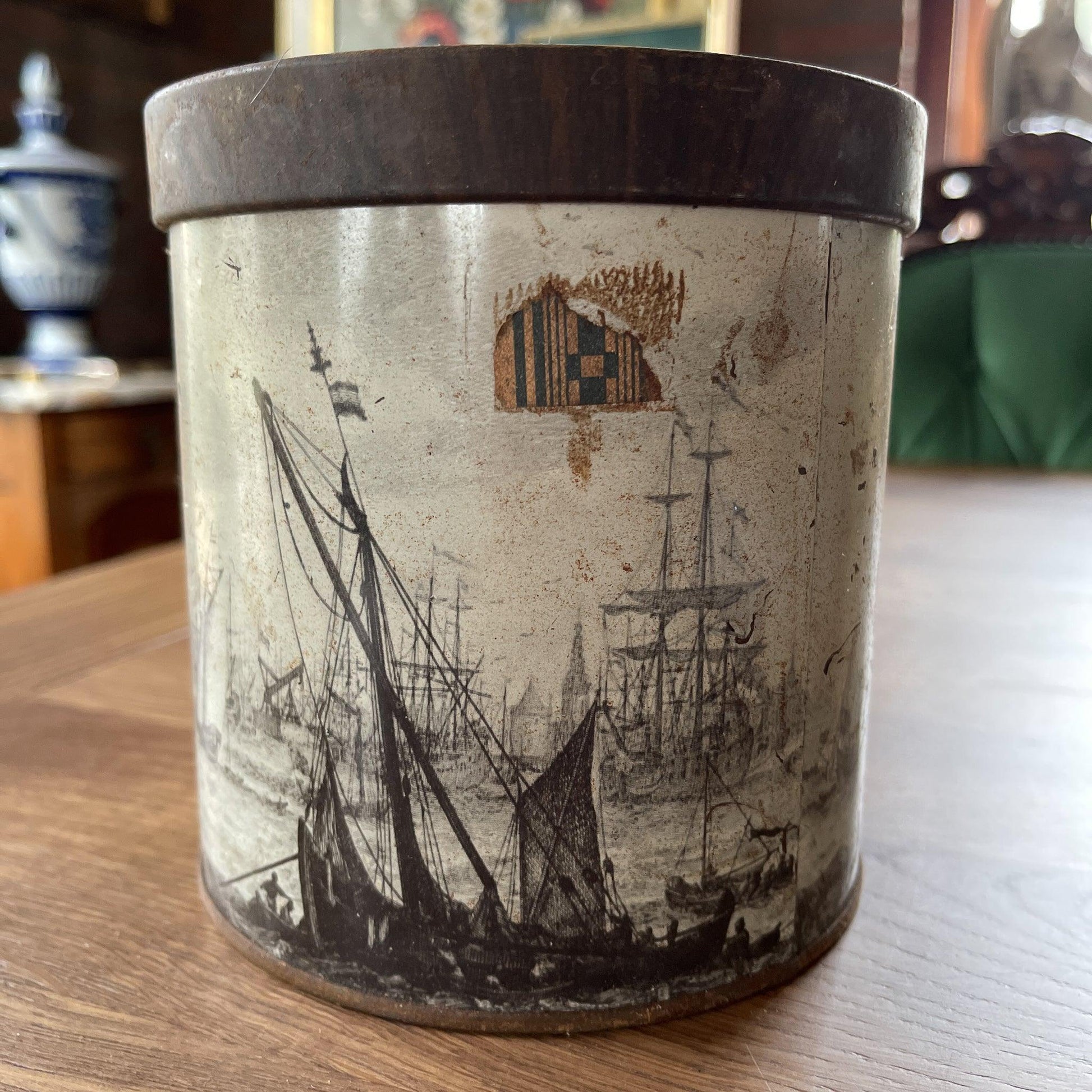 Vintage blik van Douwe Egberts Coopvaert - Bamestra Curiosa