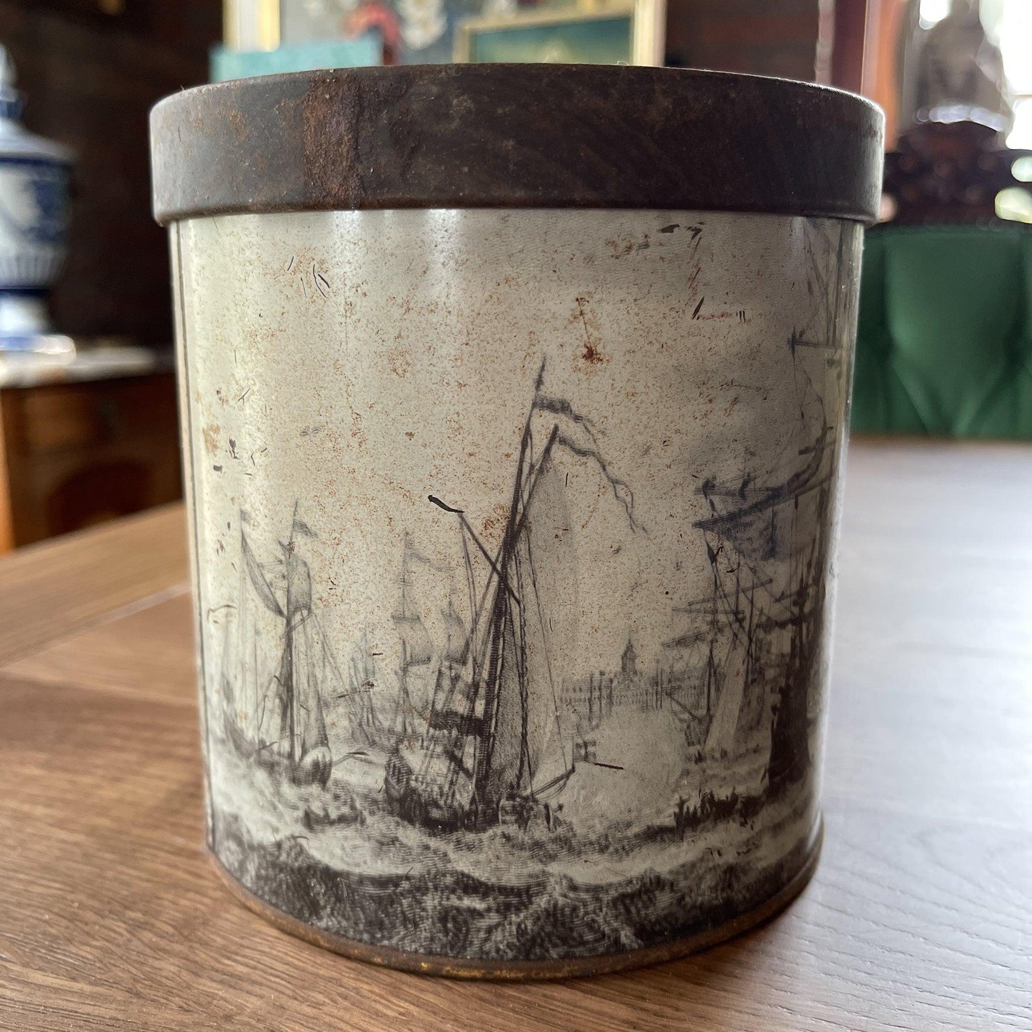 Vintage blik van Douwe Egberts Coopvaert - Bamestra Curiosa