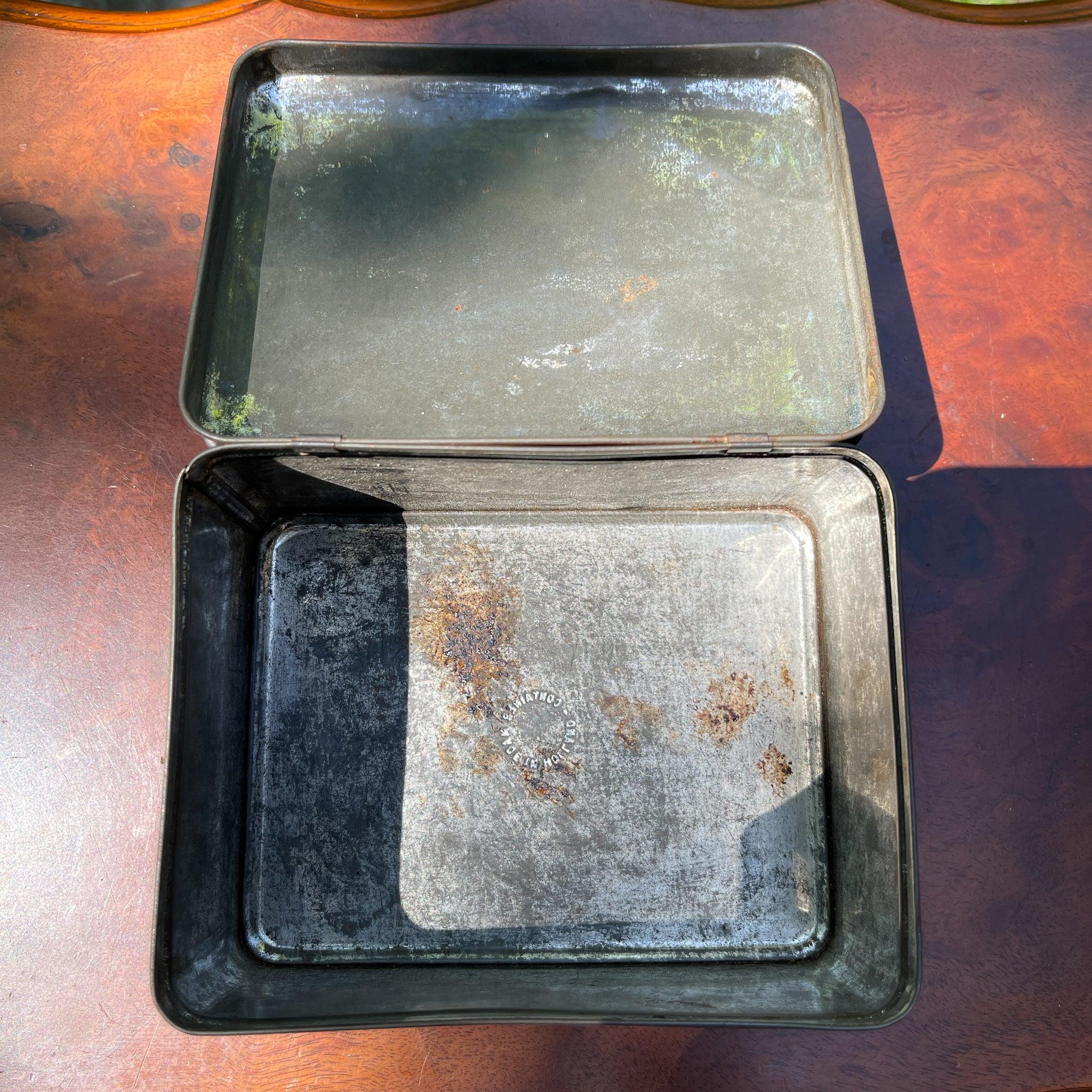 Vintage blikje met bloemen - The Collectionist