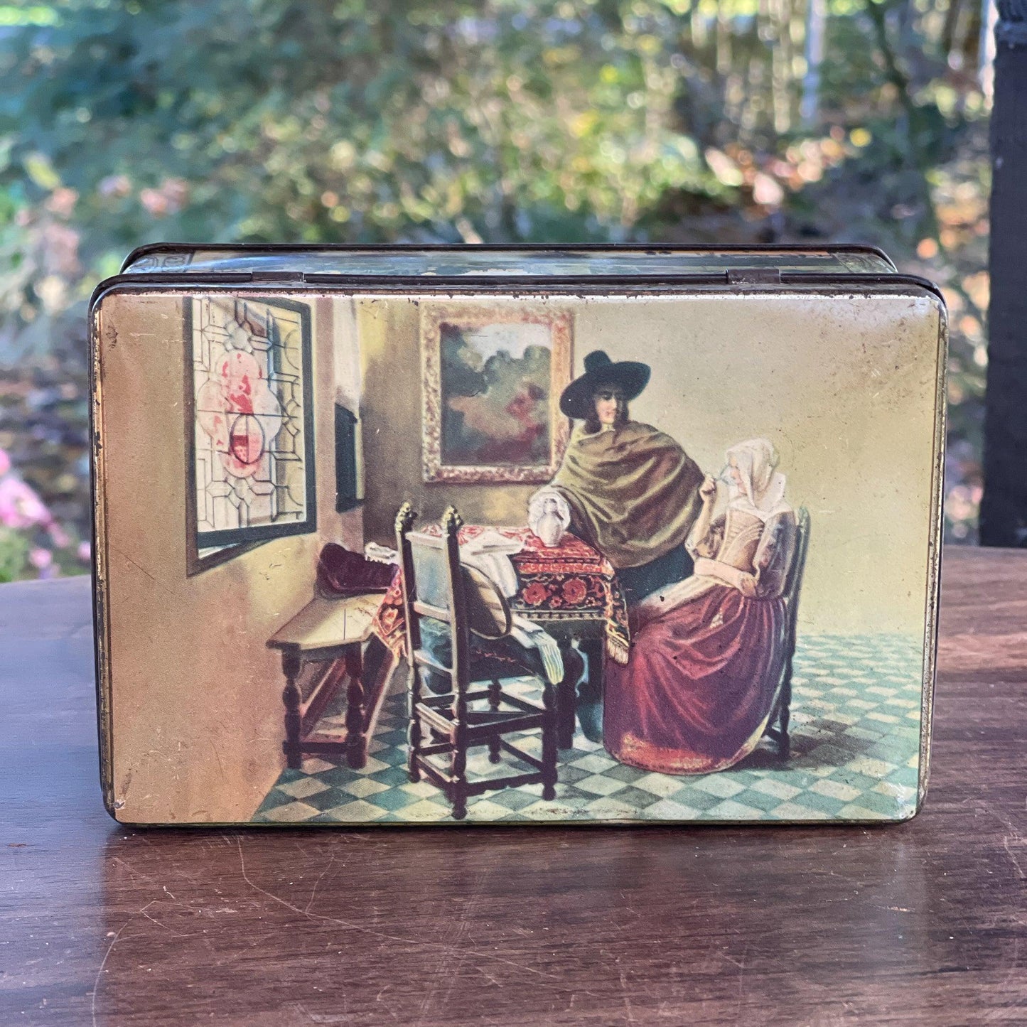 Vintage blikje met Hollandse taferelen van het merk HUS - The Collectionist