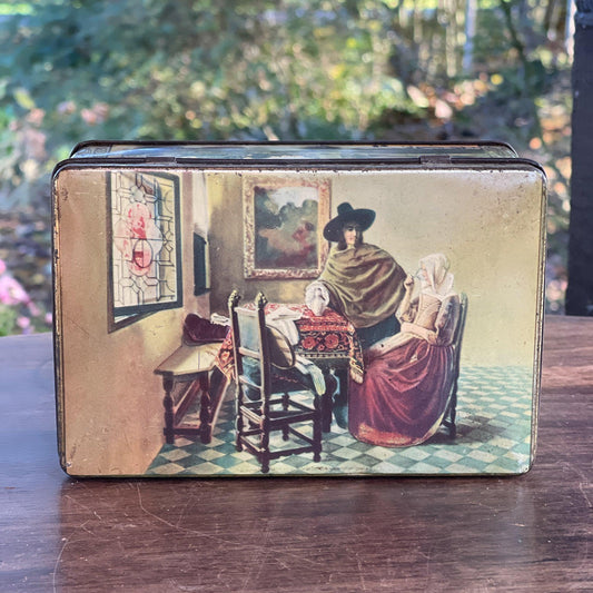 Vintage blikje met Hollandse taferelen van het merk HUS - The Collectionist