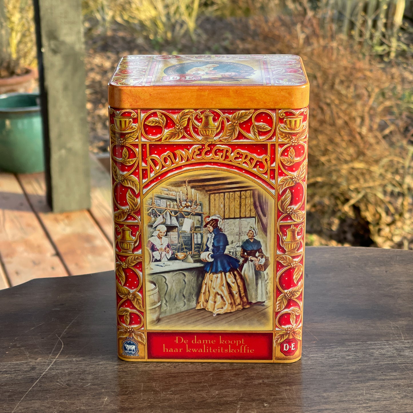 Douwe Egberts Winter Koffie Bewaarblik - Bamestra Curiosa