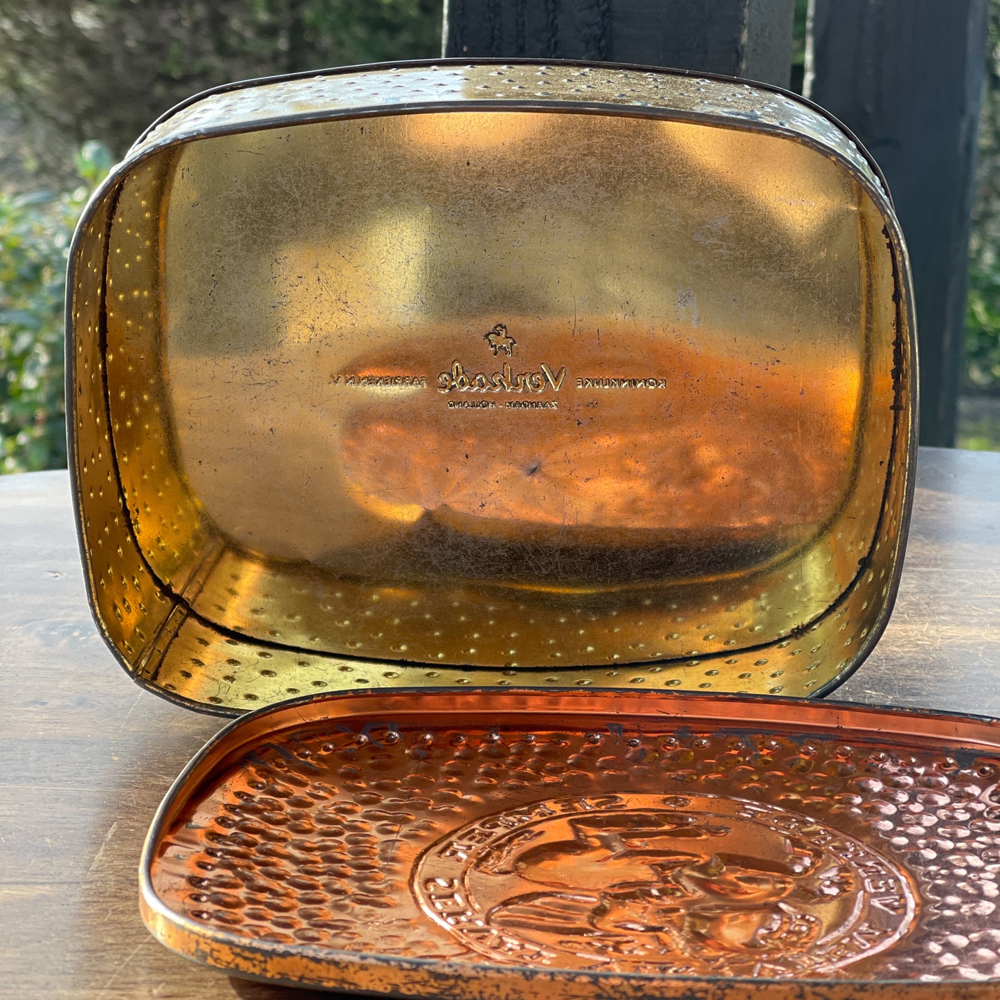 Vintage Verkade koektrommel Semper Servat Virtvtem - Bamestra Curiosa