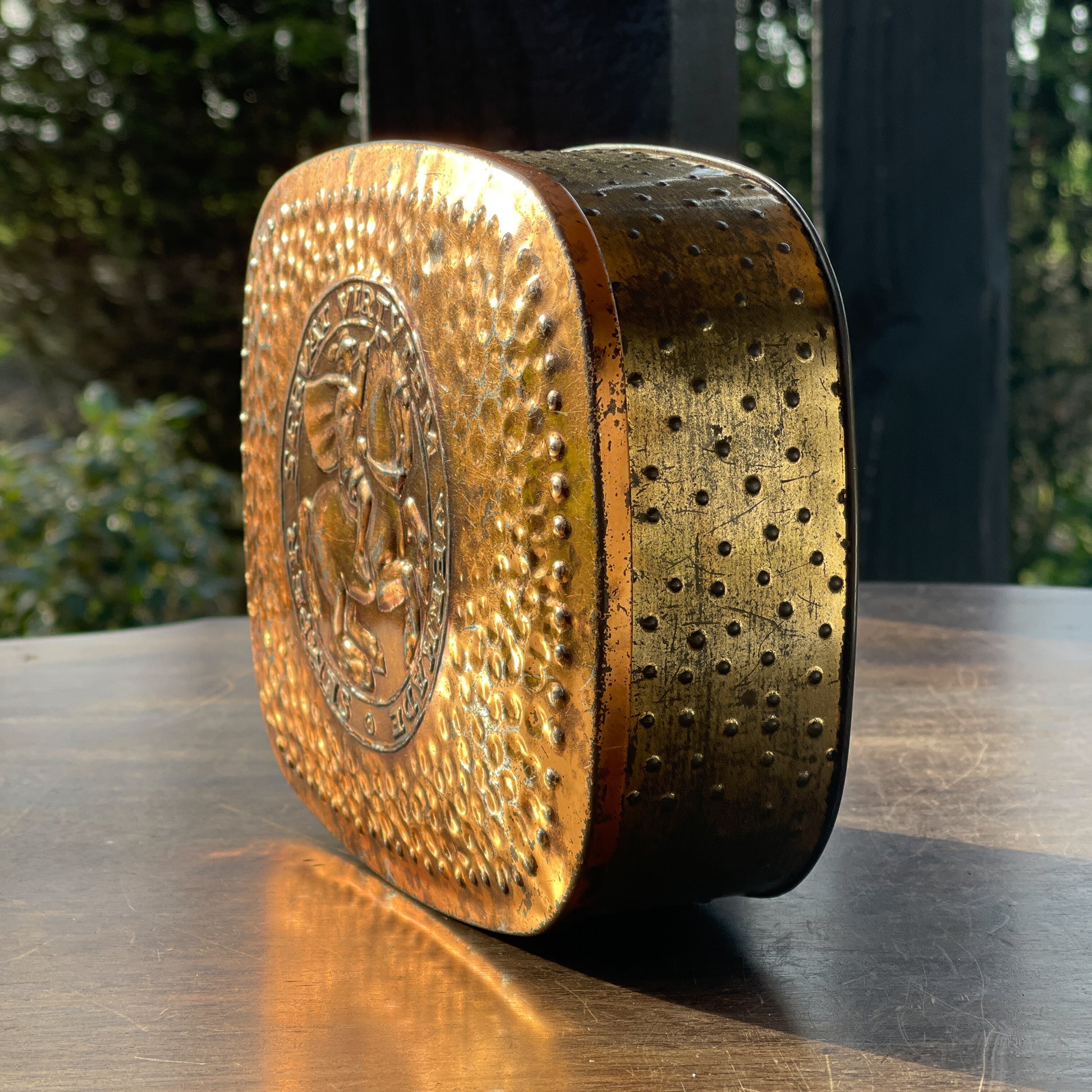 Vintage Verkade koektrommel Semper Servat Virtvtem - Bamestra Curiosa