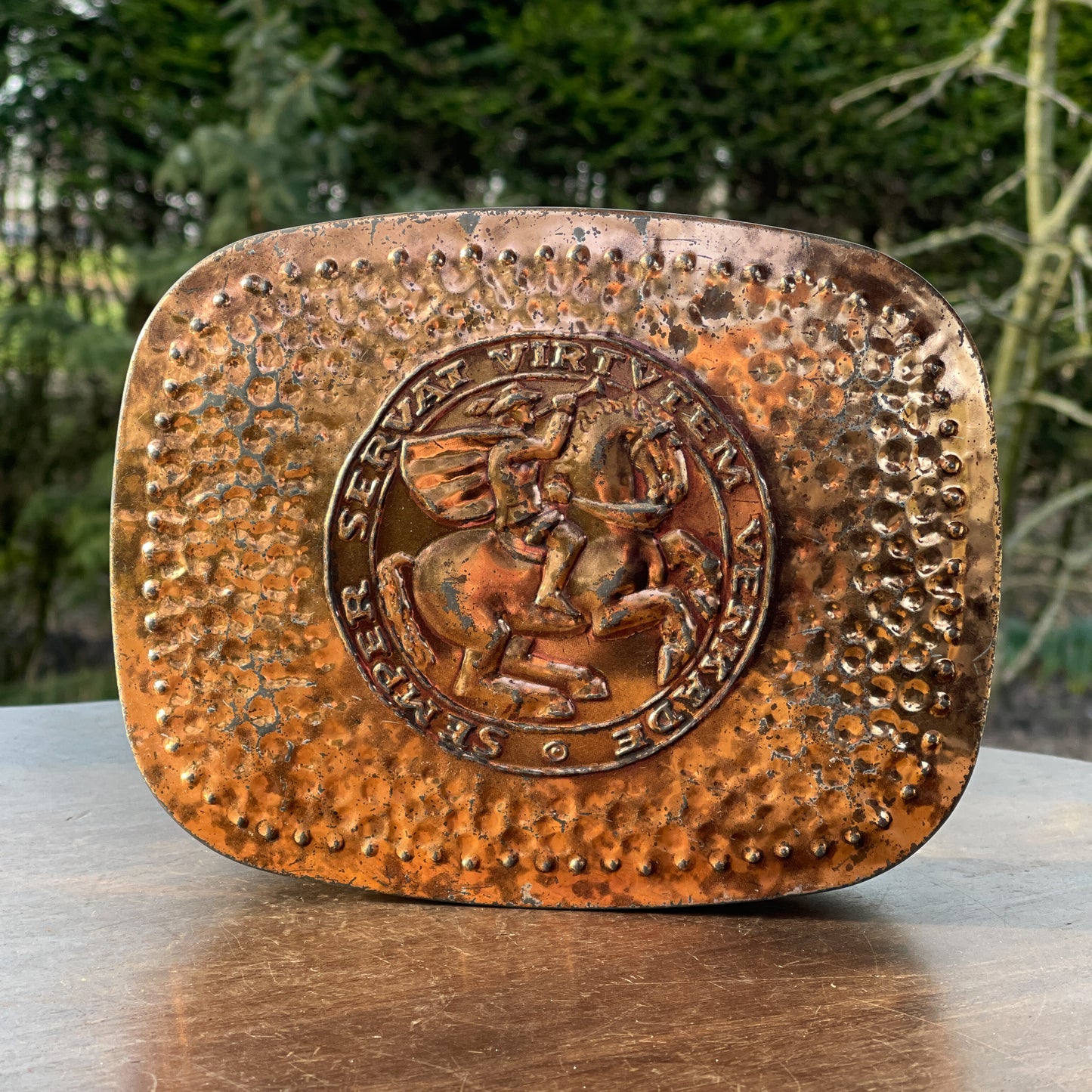 Vintage Verkade koektrommel Semper Servat Virtvtem - Bamestra Curiosa