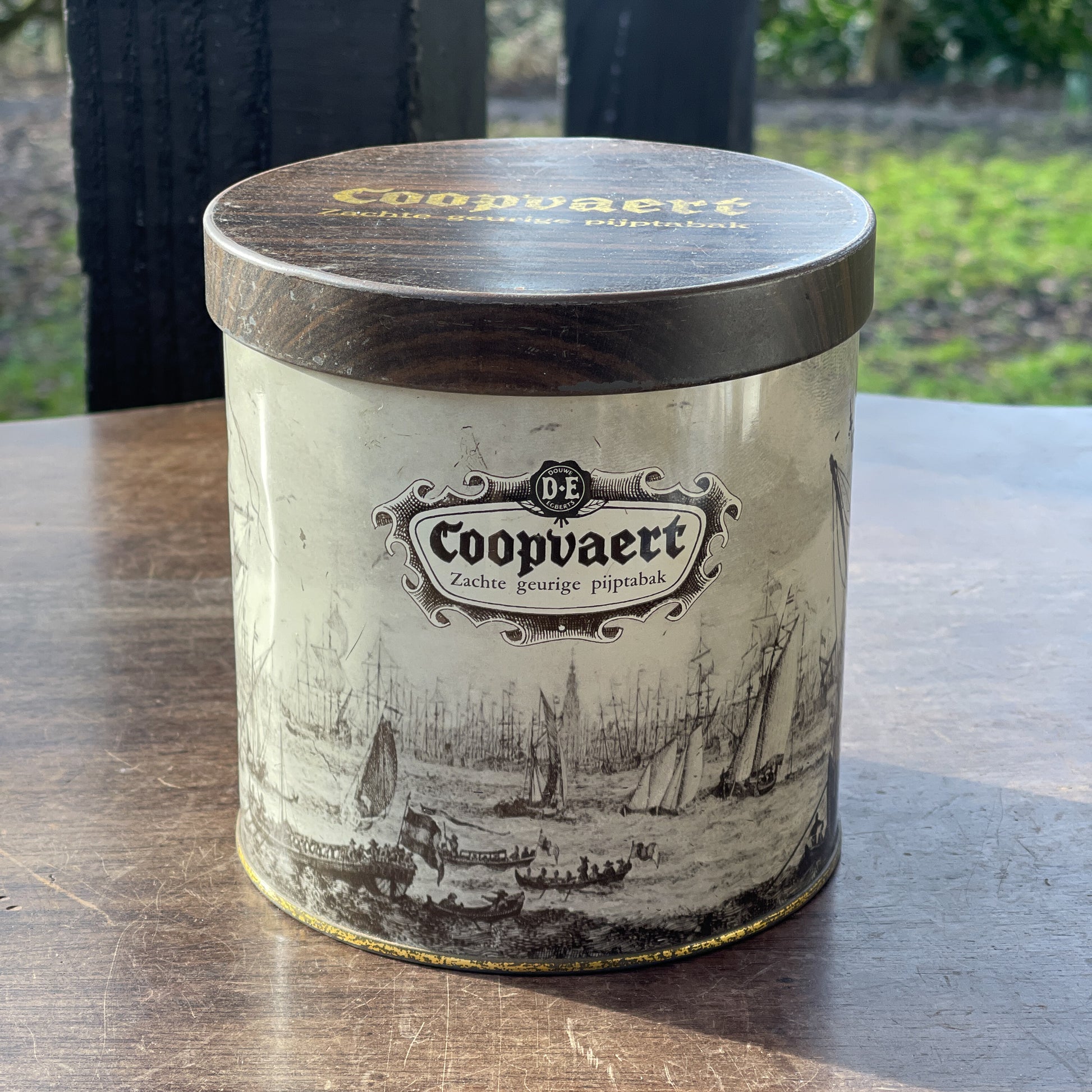 Vintage blik van Douwe Egberts Coopvaert - Bamestra Curiosa