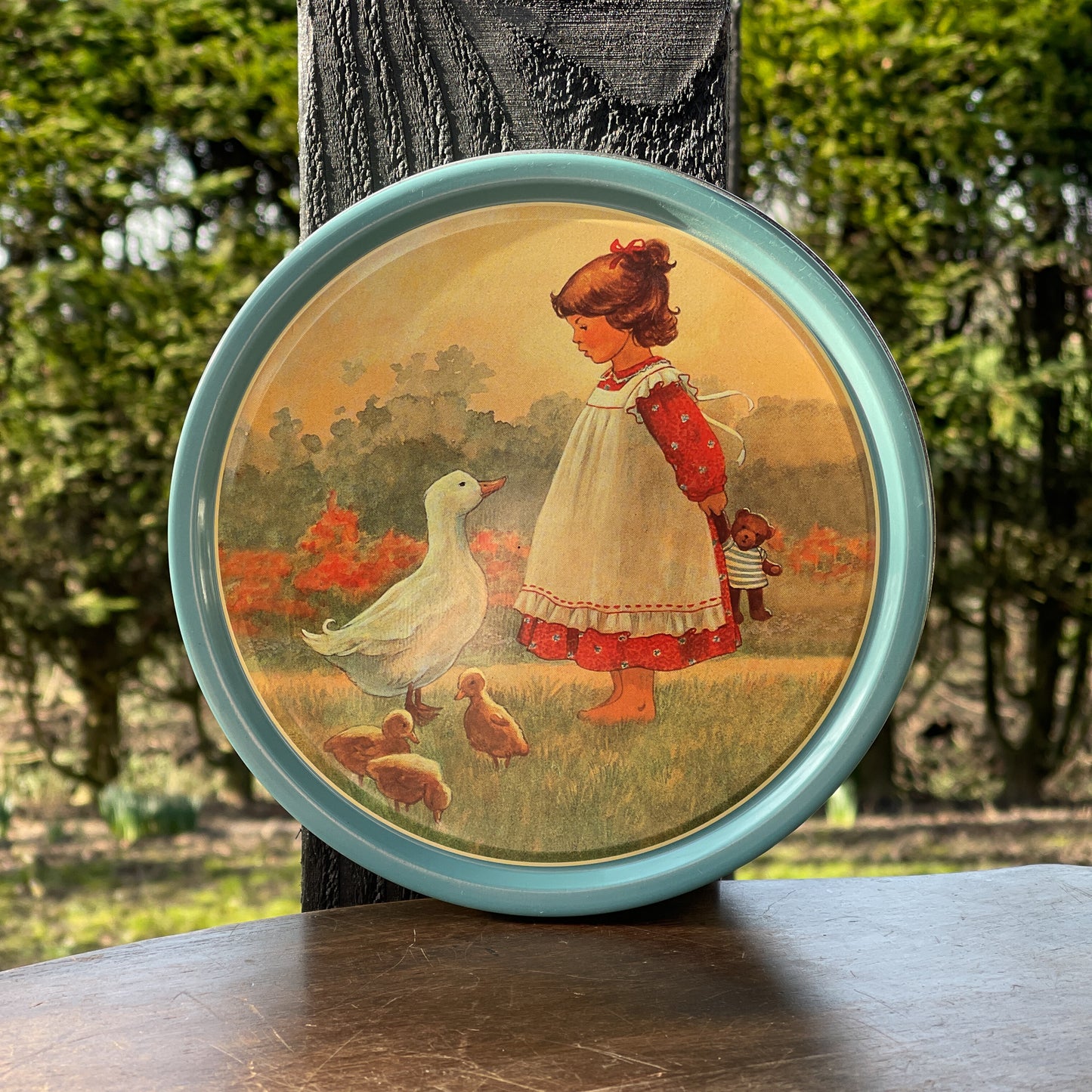 Deens Koekblik Meisje Met Gans - Bamestra Curiosa