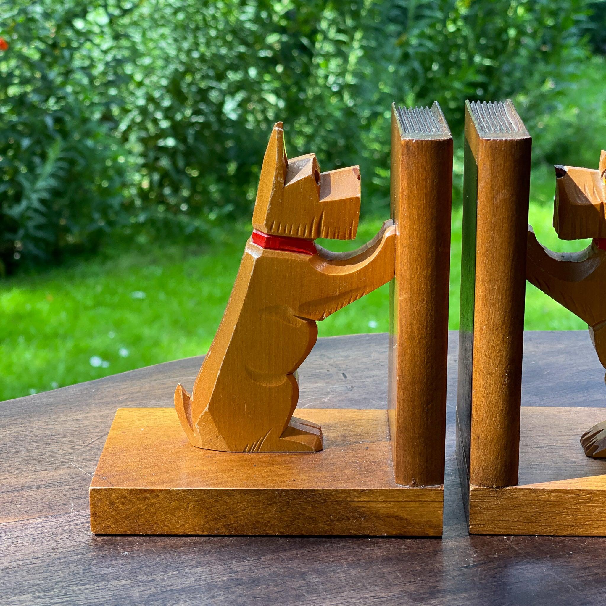 Vintage boekensteunen met hondjes - The Collectionist