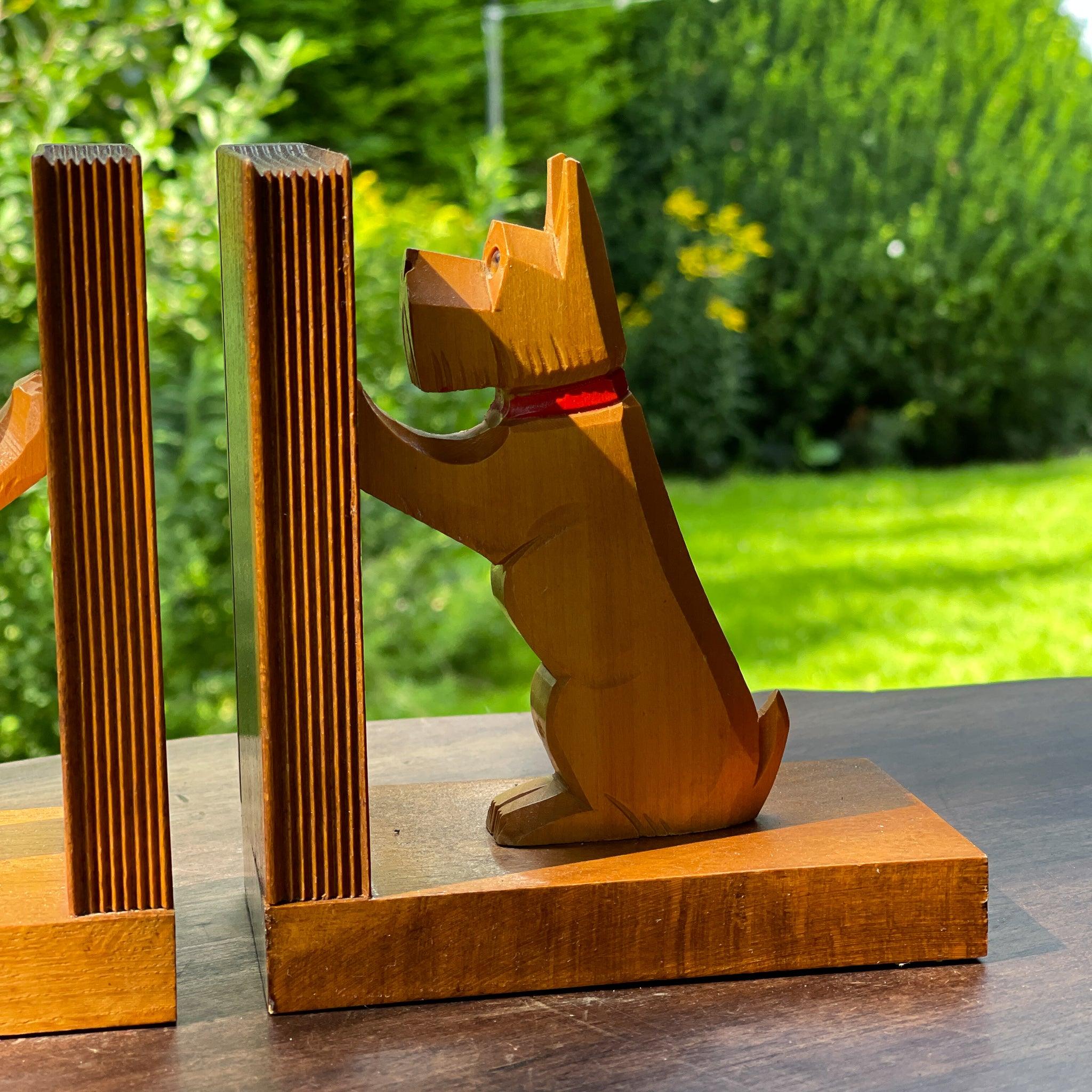 Vintage boekensteunen met hondjes - The Collectionist