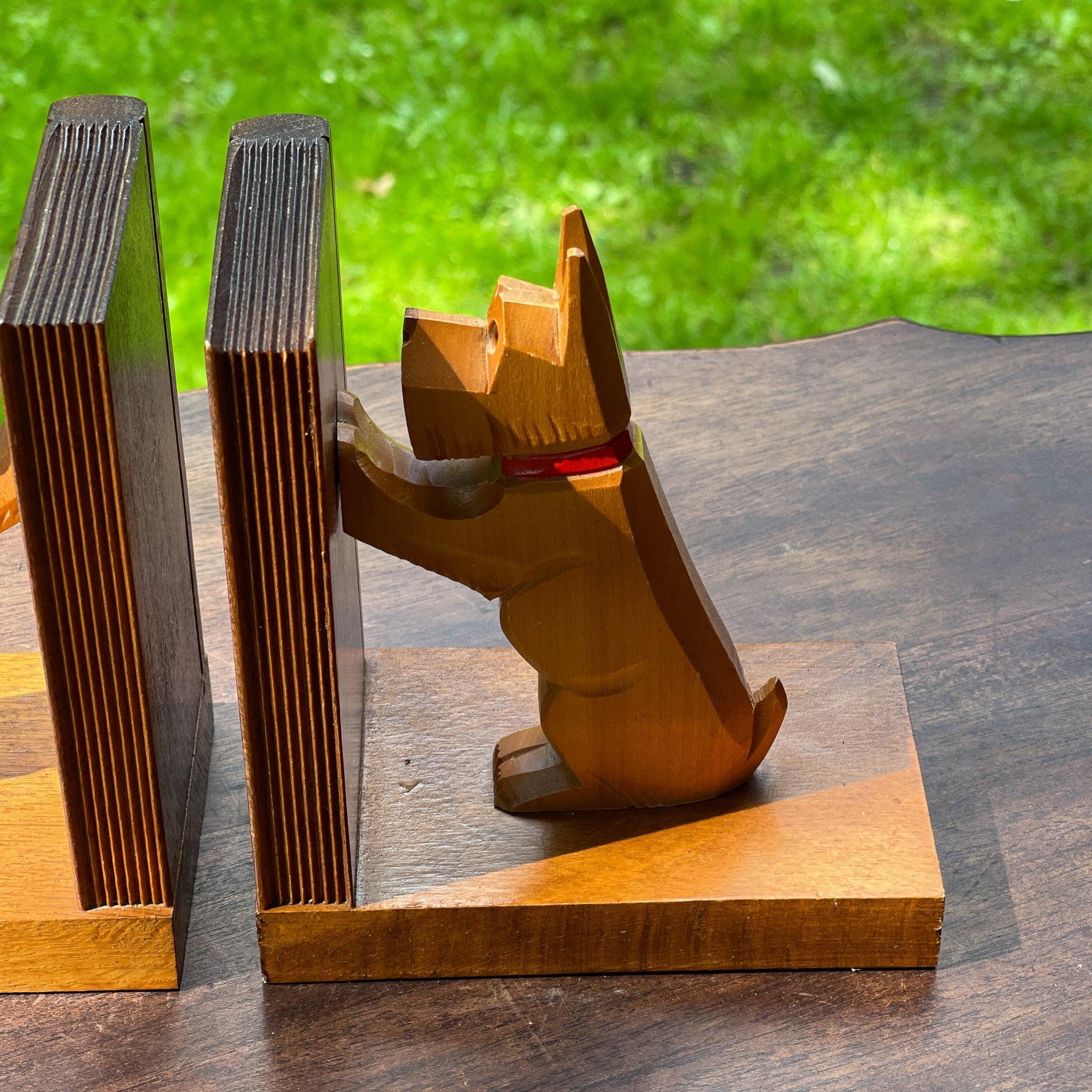 Vintage boekensteunen met hondjes - The Collectionist