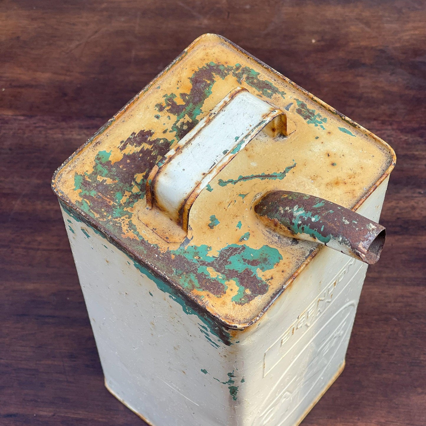 Vintage Caltex petroleum kan - Bamestra Curiosa