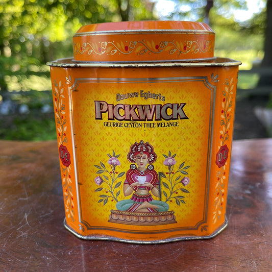 Vintage Ceylon thee blik van Pickwick - Bamestra Curiosa