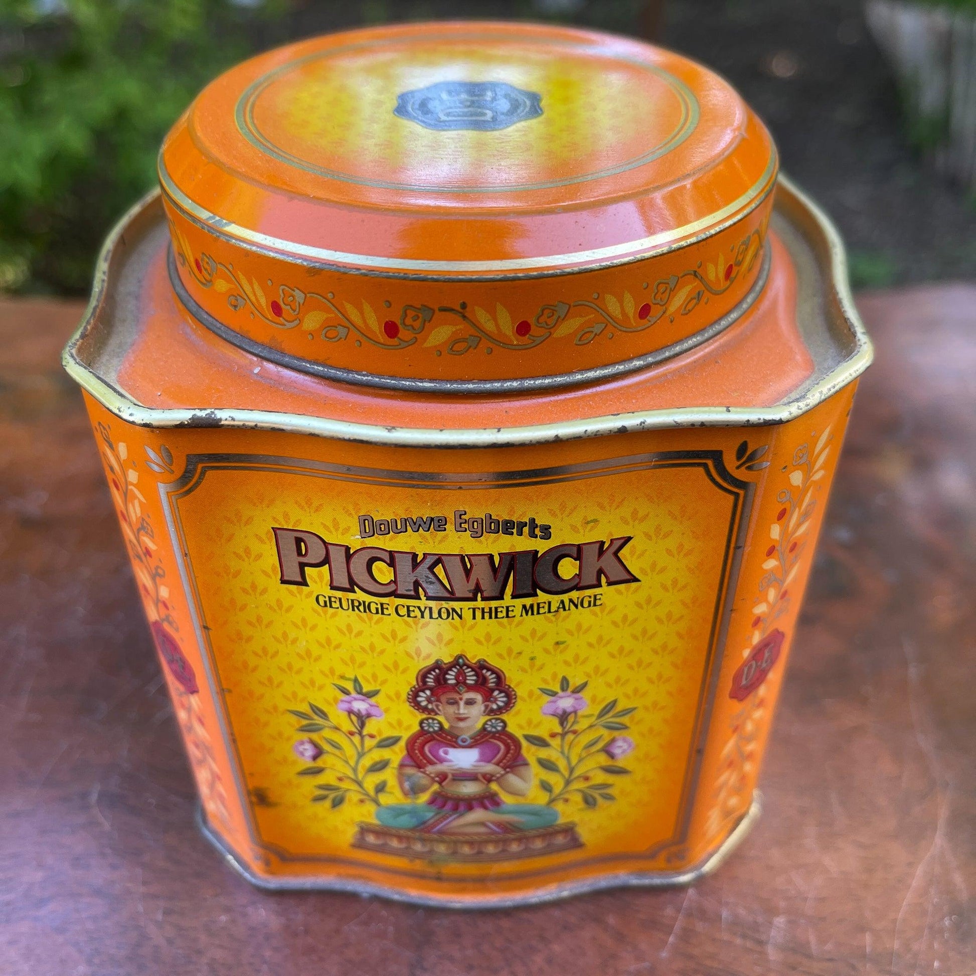 Vintage Ceylon thee blik van Pickwick - Bamestra Curiosa