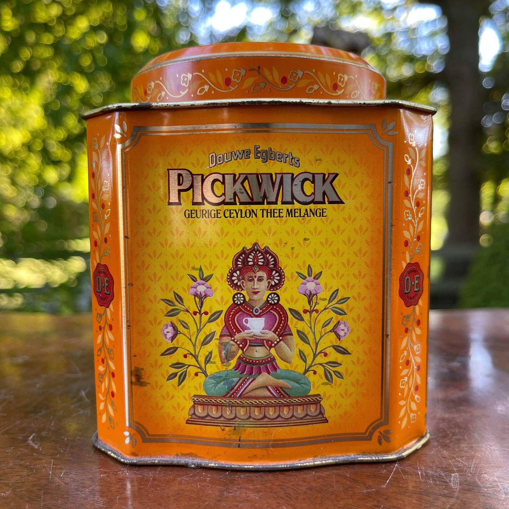 Vintage Ceylon thee blik van Pickwick - Bamestra Curiosa