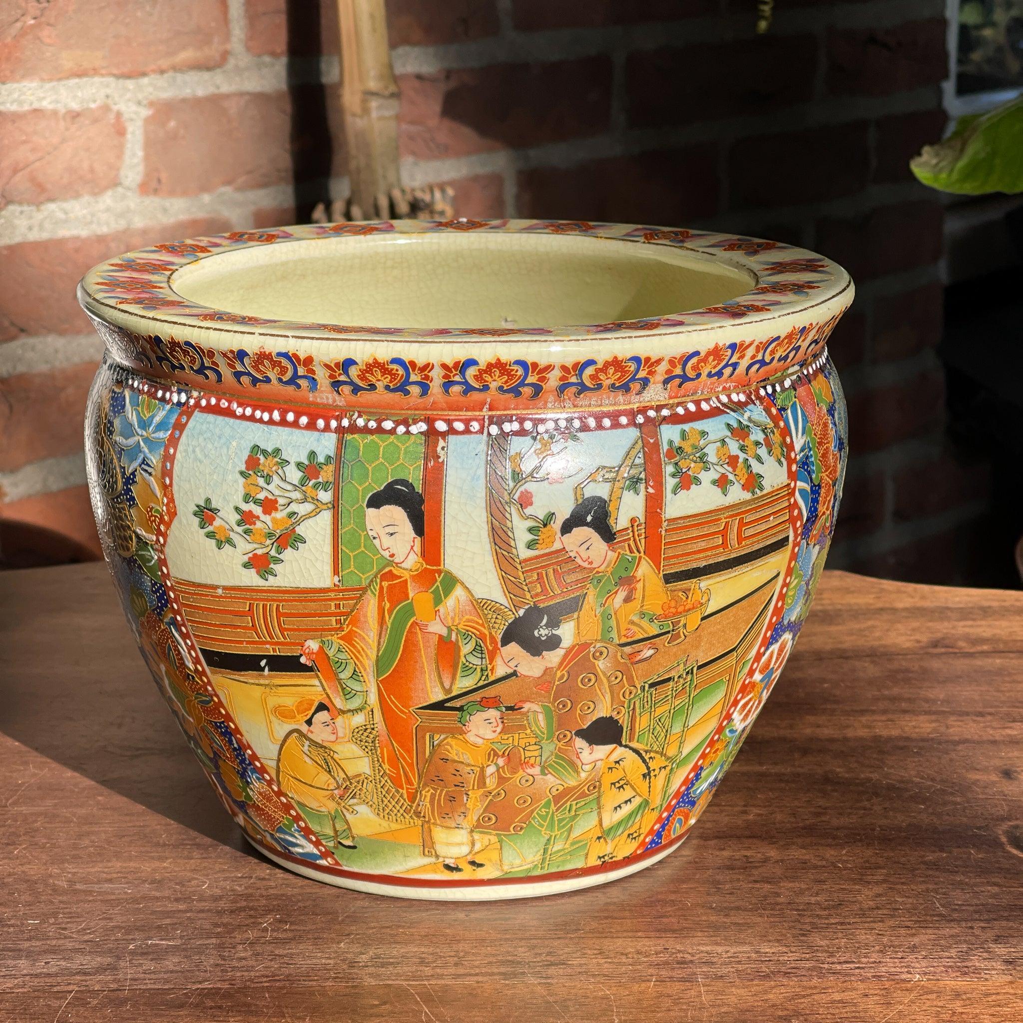 Vintage Chinese bloempot gemerkt Zhongguo Zhi Zao - The Collectionist