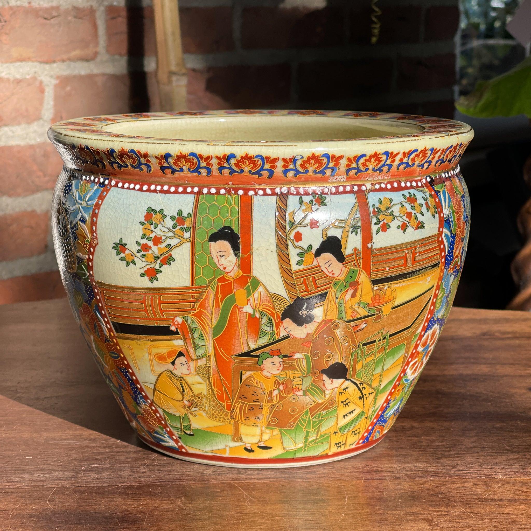 Vintage Chinese bloempot gemerkt Zhongguo Zhi Zao - The Collectionist