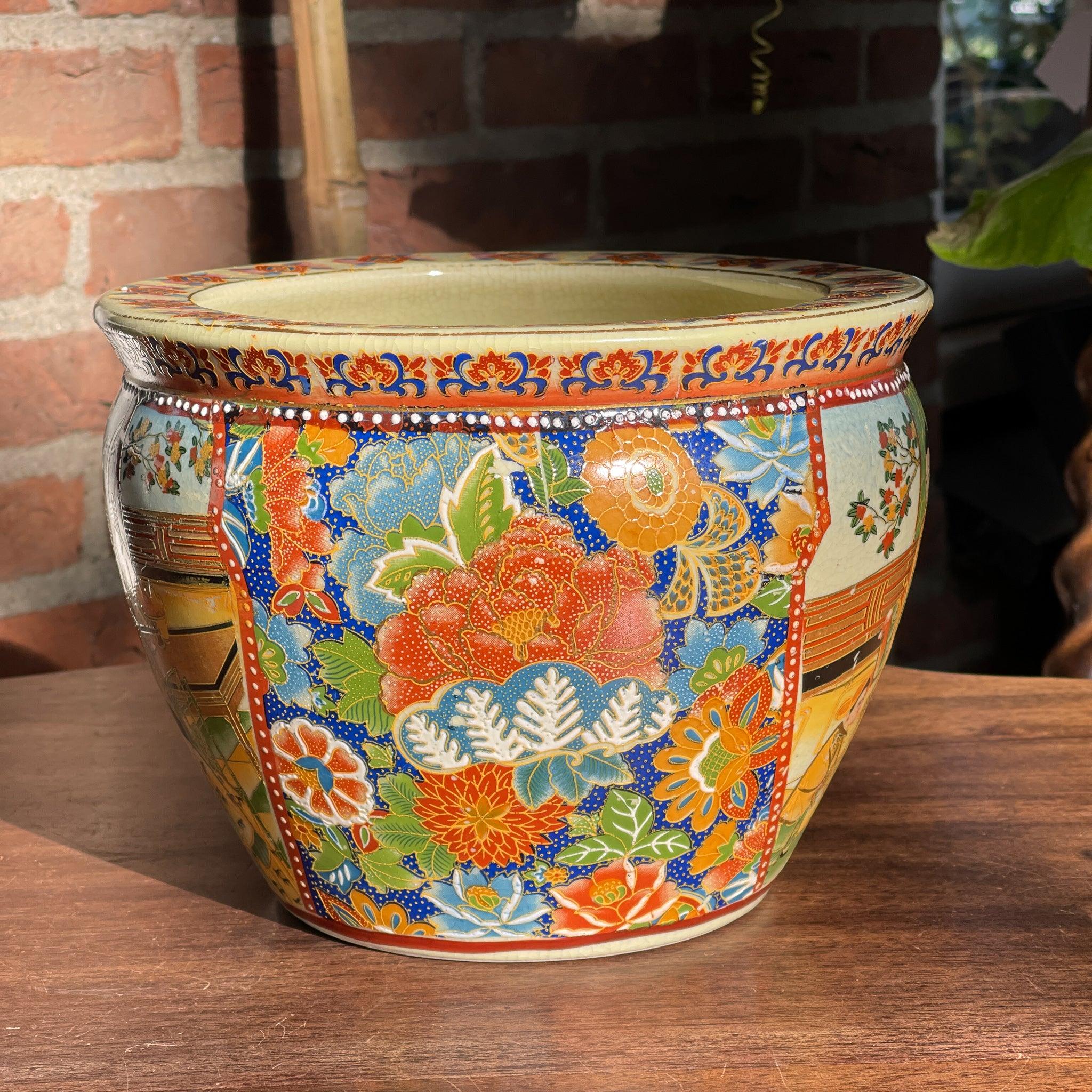 Vintage Chinese bloempot gemerkt Zhongguo Zhi Zao - The Collectionist