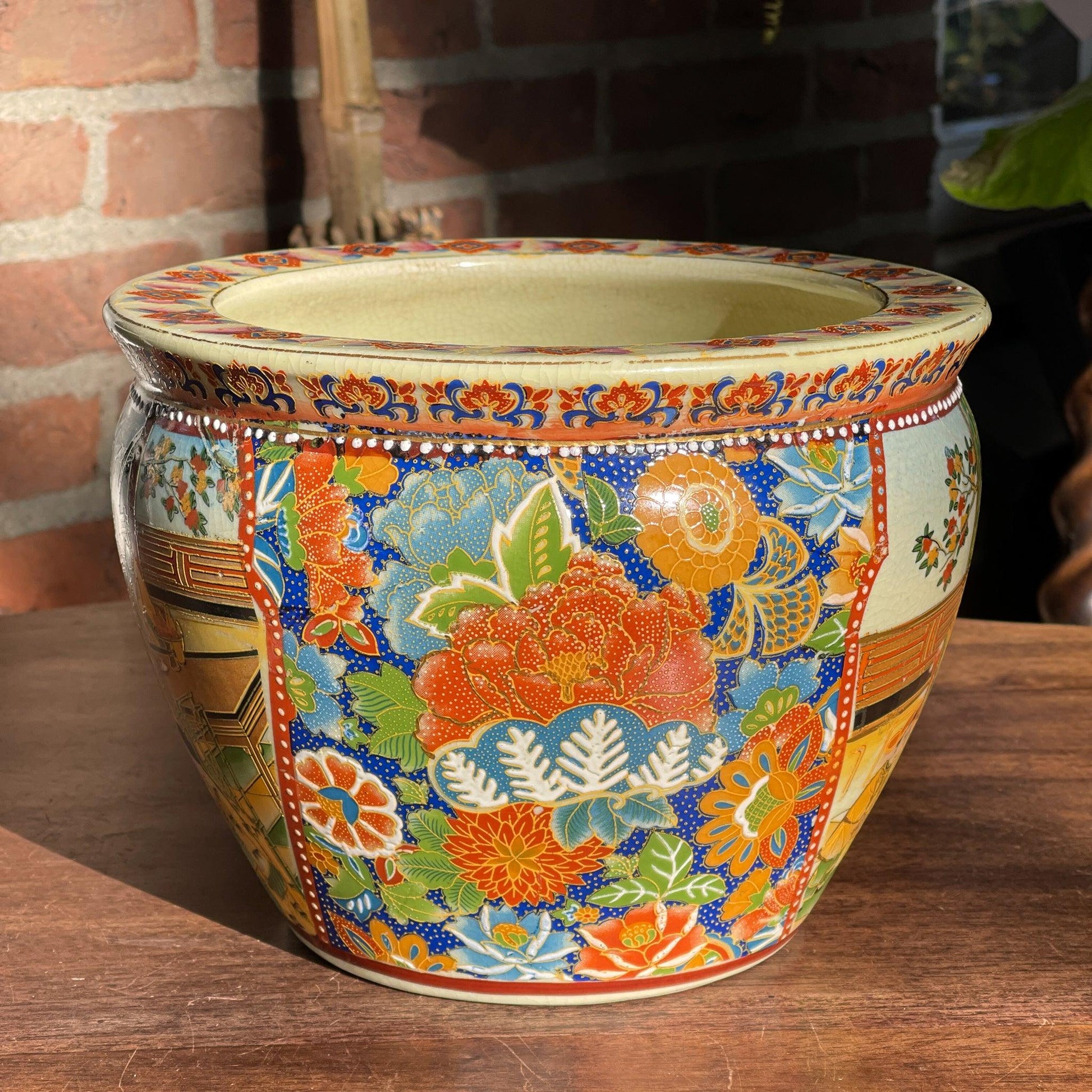 Vintage Chinese bloempot gemerkt Zhongguo Zhi Zao - Bamestra Curiosa