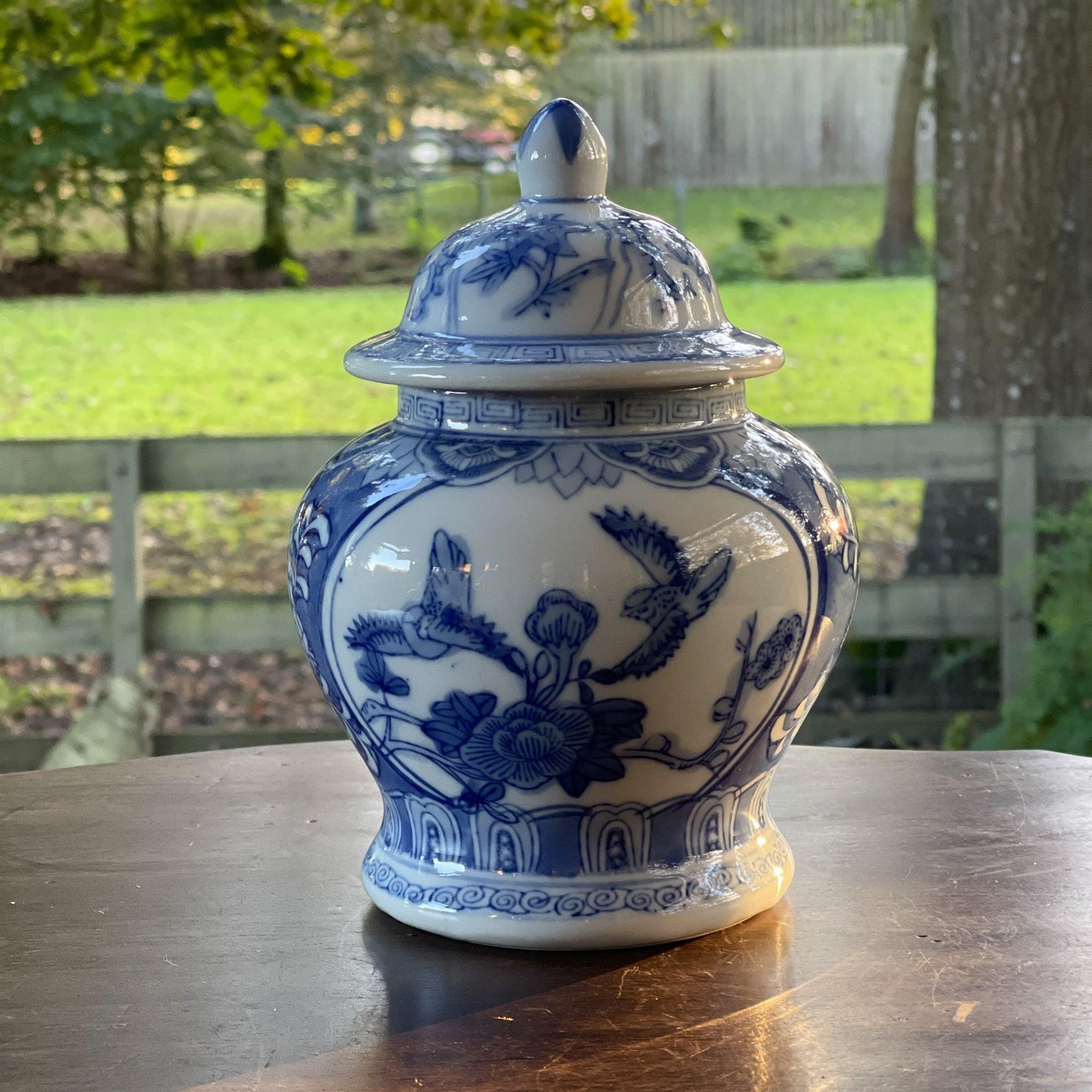 Vintage Chinese dekselpot - Bamestra Curiosa