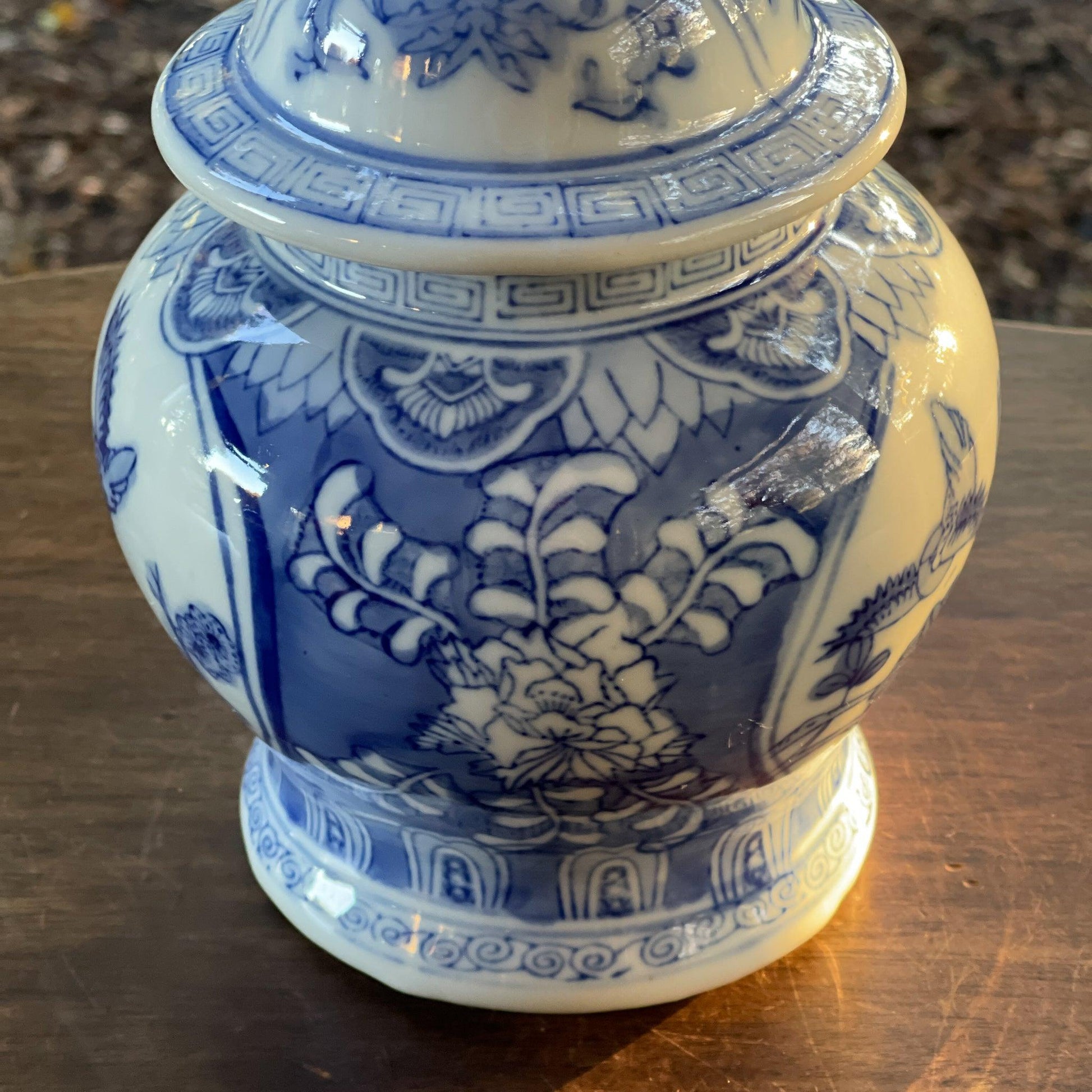 Vintage Chinese dekselpot - Bamestra Curiosa