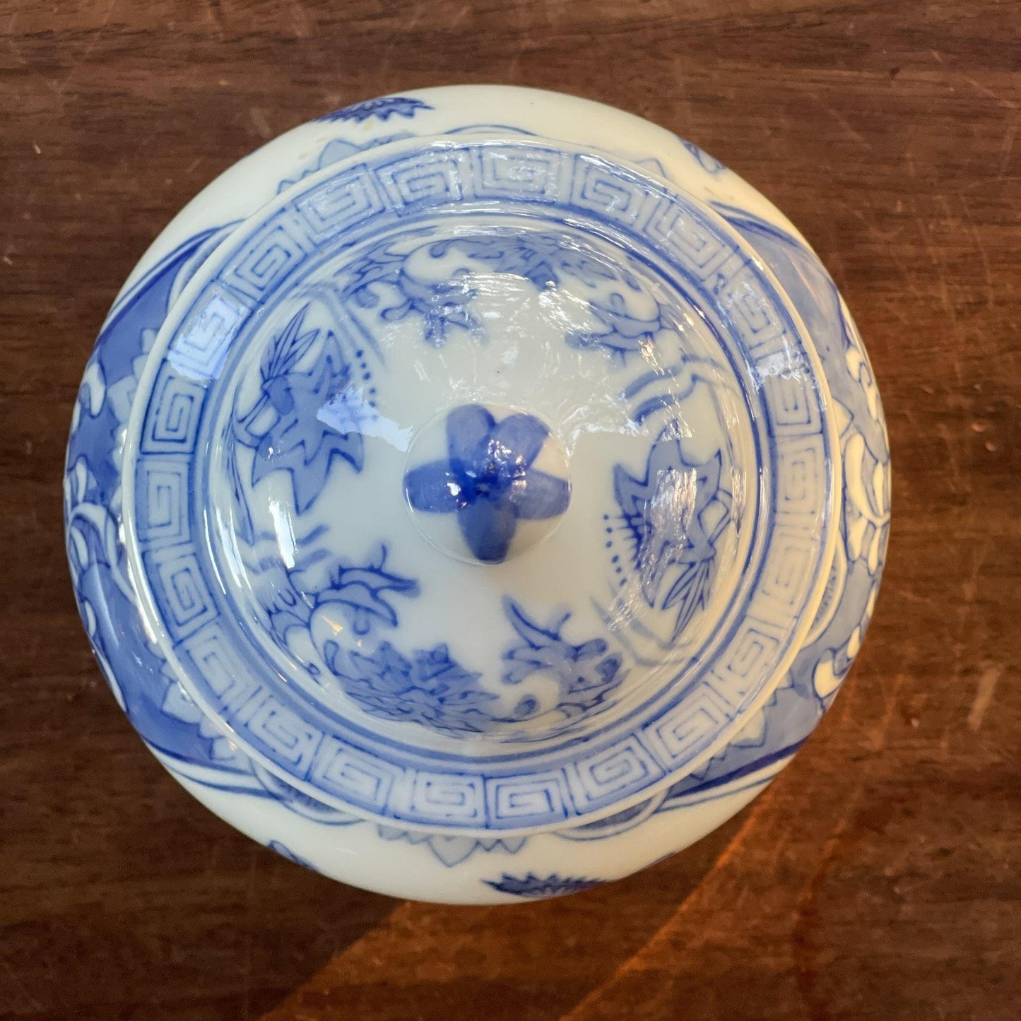 Vintage Chinese dekselpot - Bamestra Curiosa