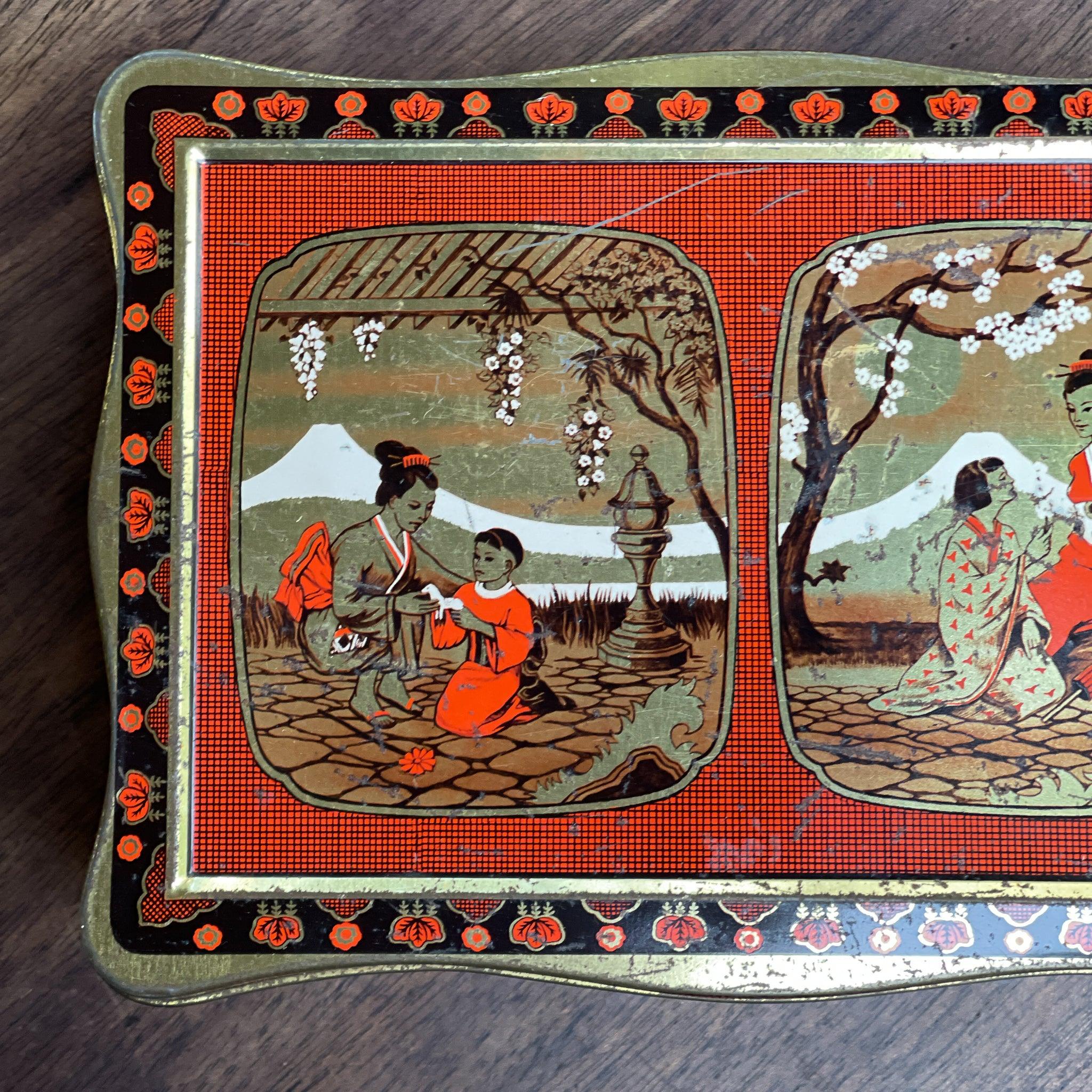 Vintage Chinese thee blik - The Collectionist