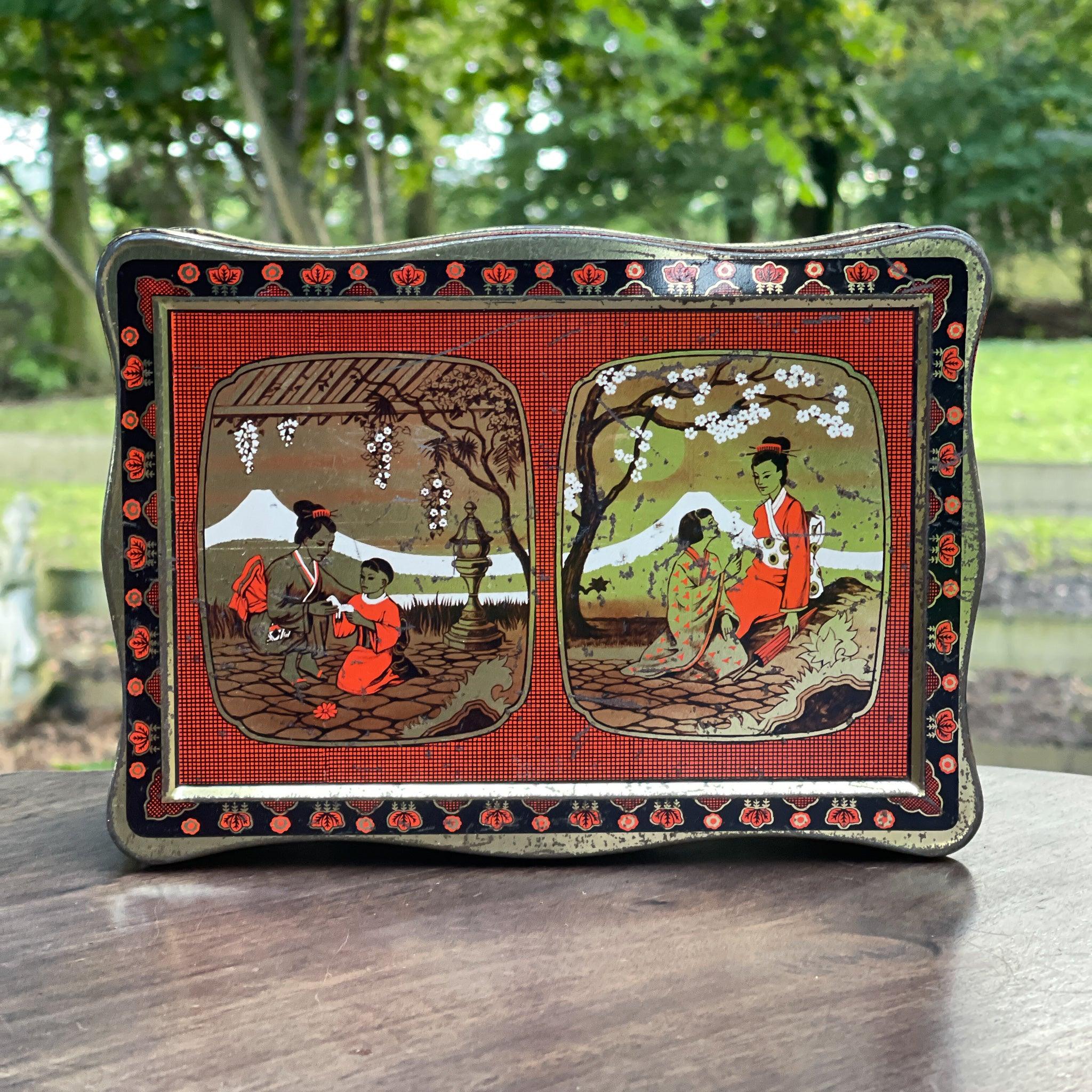 Vintage Chinese thee blik - The Collectionist