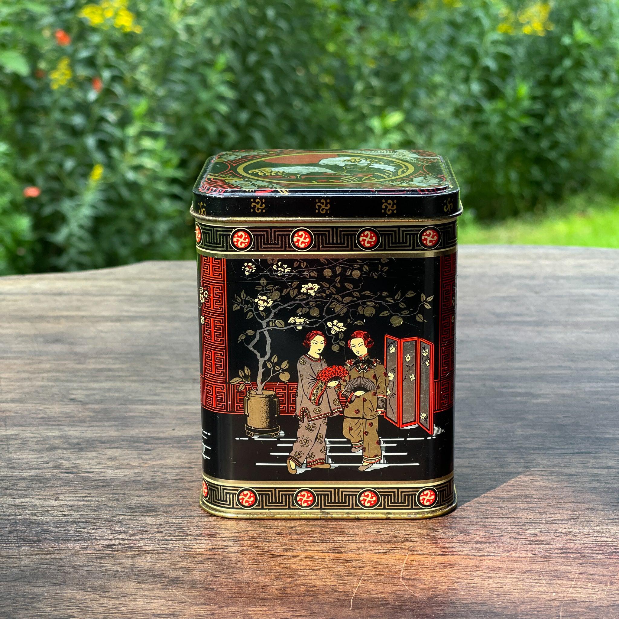 Vintage Chinese thee blik - The Collectionist