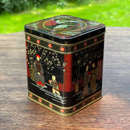 Vintage Chinese thee blik - Bamestra Curiosa