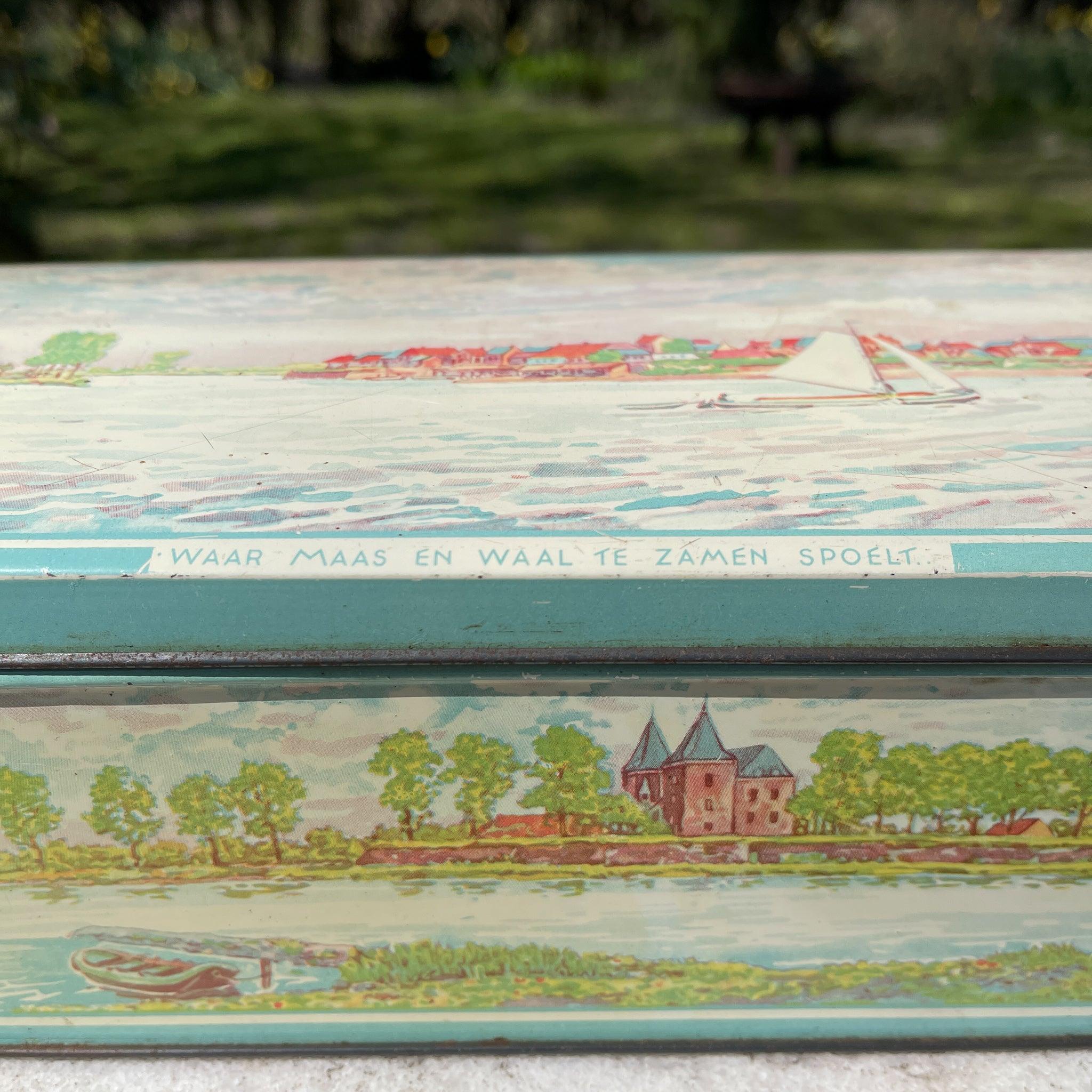 Vintage De Bruin koek ontbijtkoek blik - The Collectionist