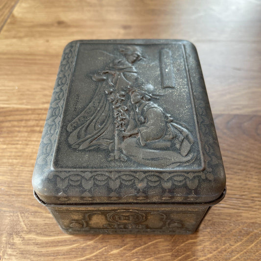 Vintage Douwe Egberts blik Chinese Thee - Bamestra Curiosa