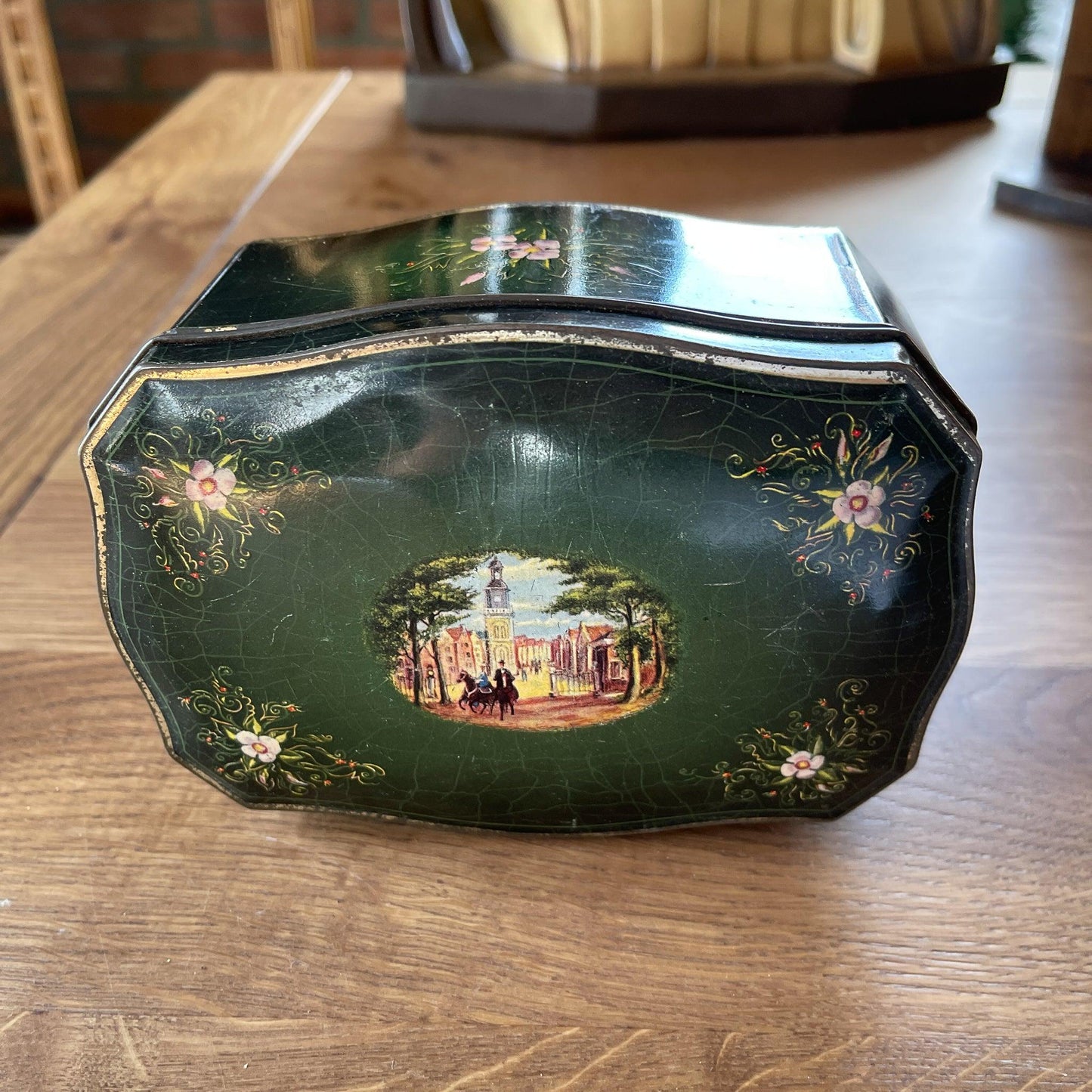 Vintage Douwe Egberts theeblik - Bamestra Curiosa