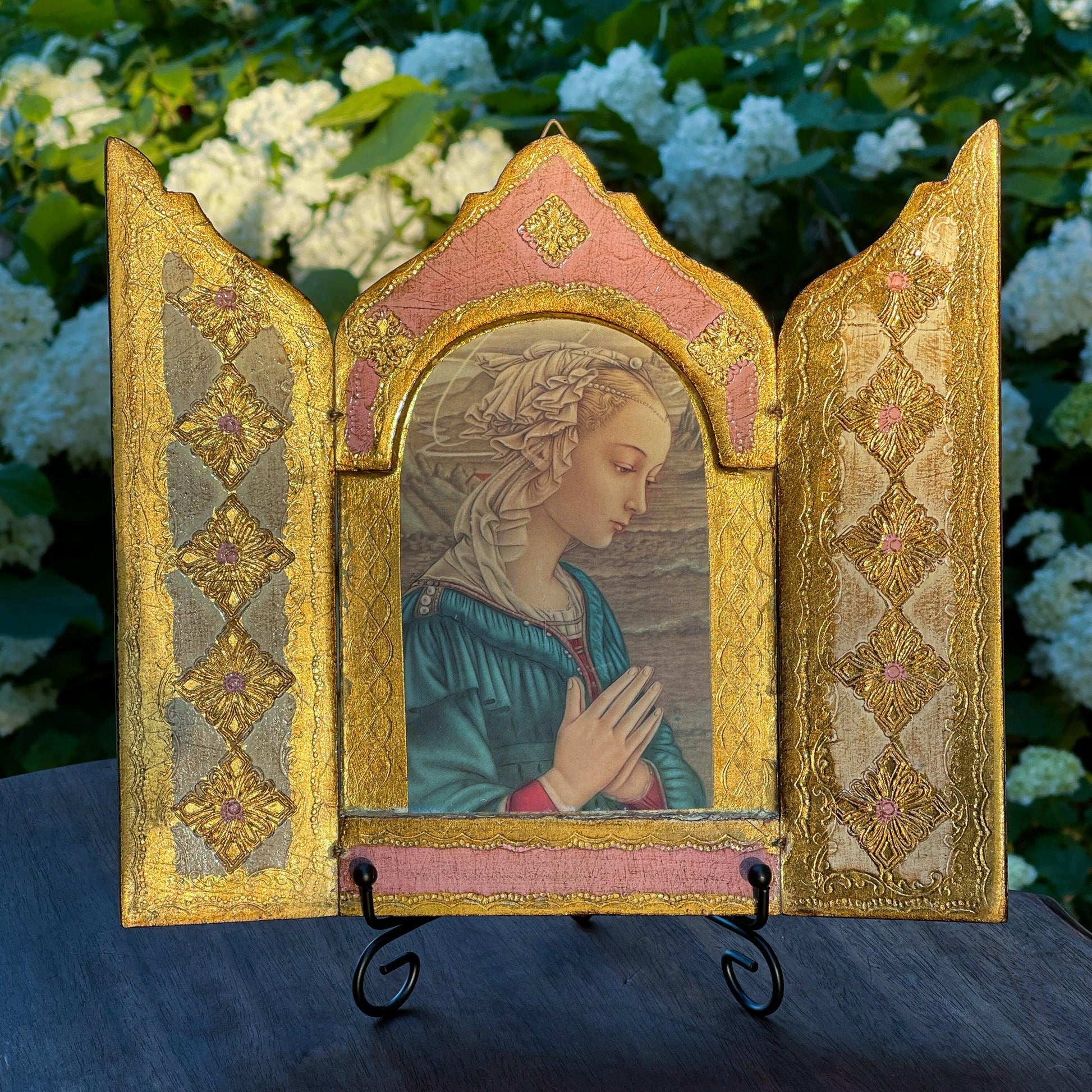 Vintage drieluik Icoon - Bamestra Curiosa